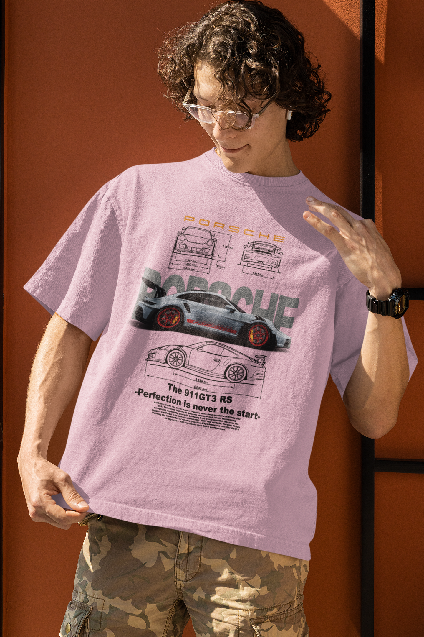 Porsche 911GT Unisex Terry Oversized Tee