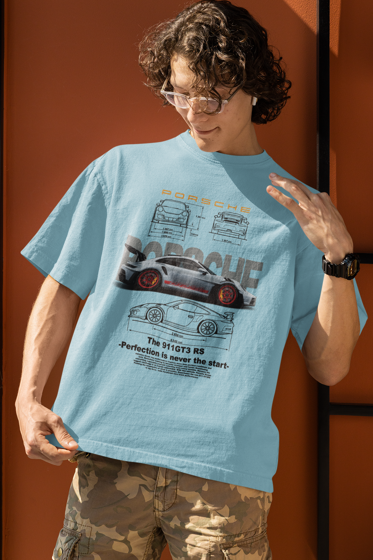 Porsche 911GT Unisex Terry Oversized Tee
