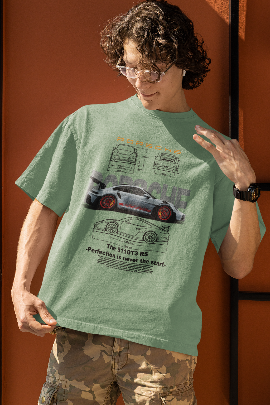 Porsche 911GT Unisex Terry Oversized Tee