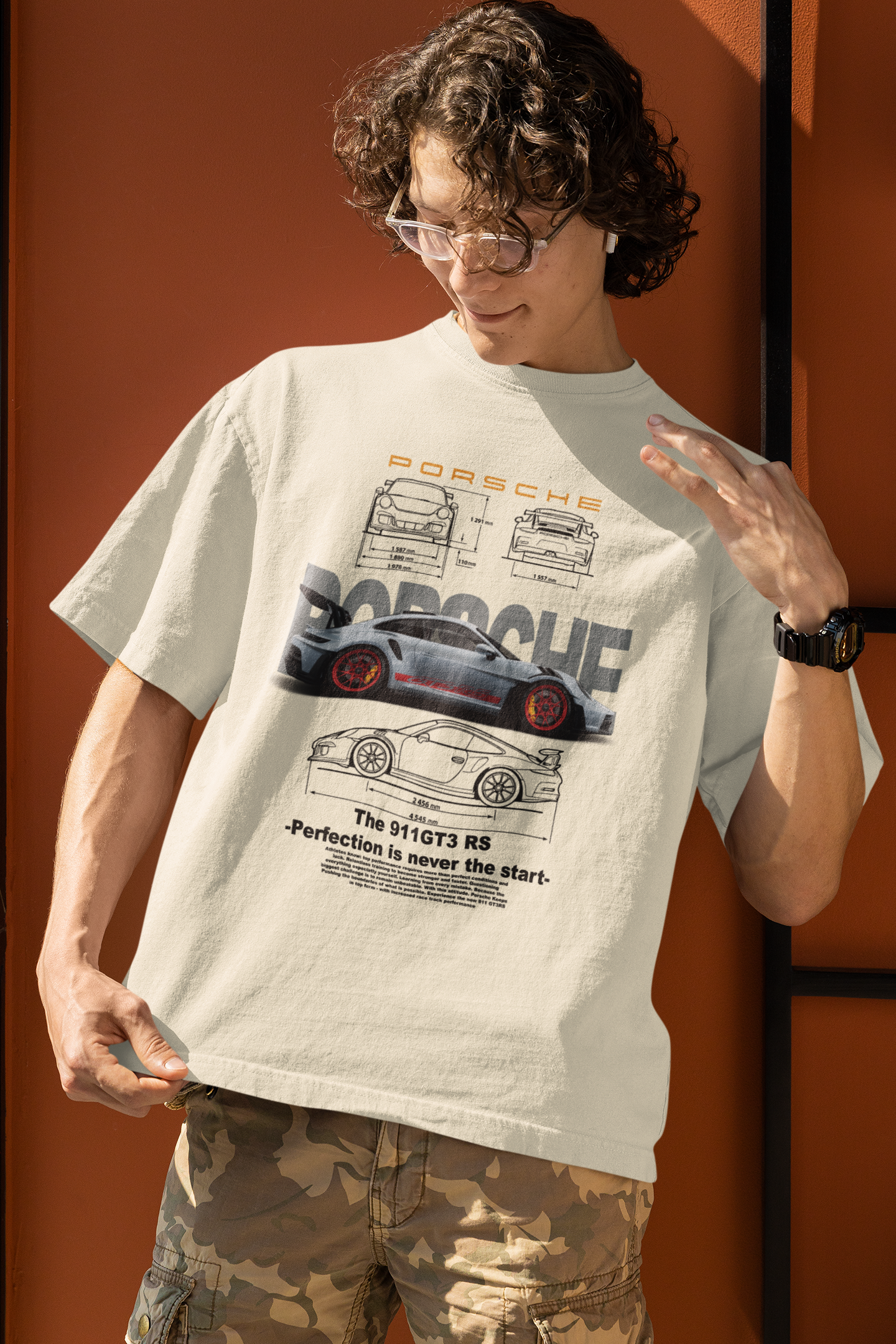 Porsche 911GT Unisex Terry Oversized Tee