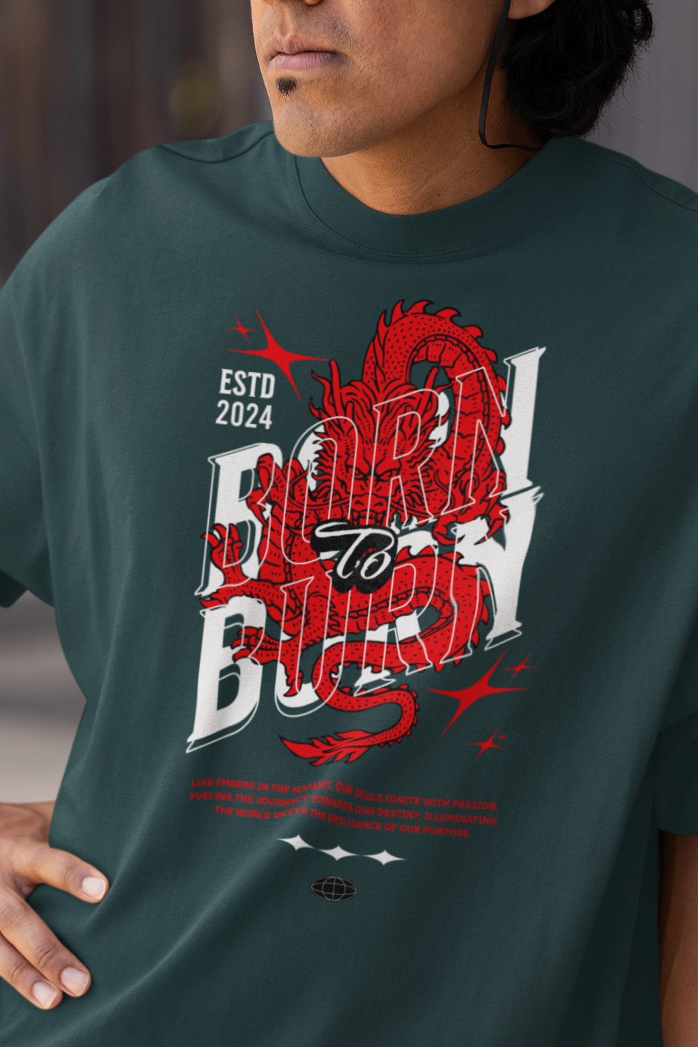 Dragon Unisex Oversized Classic T-Shirt