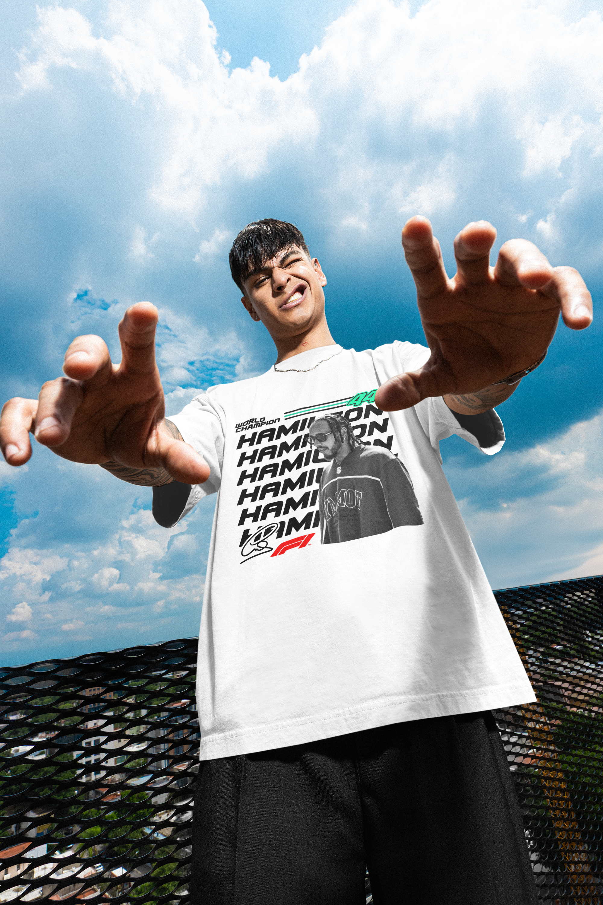 Hamilton 44 Unisex Terry Oversized Tee