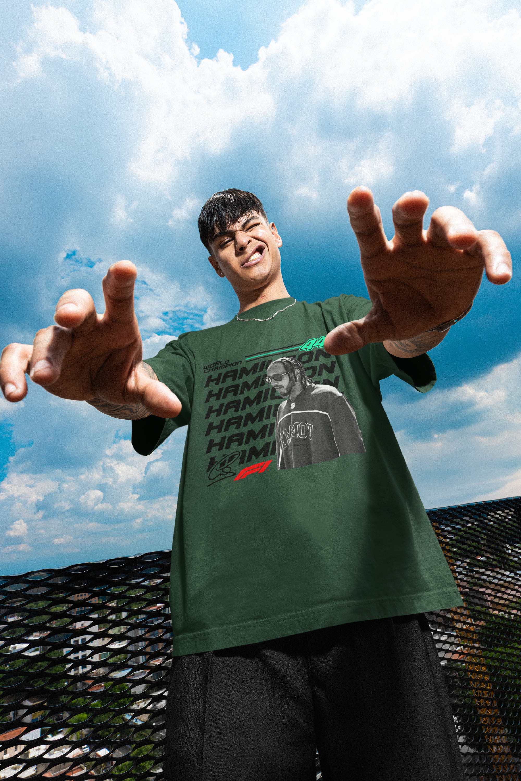 Hamilton 44 Unisex Terry Oversized Tee