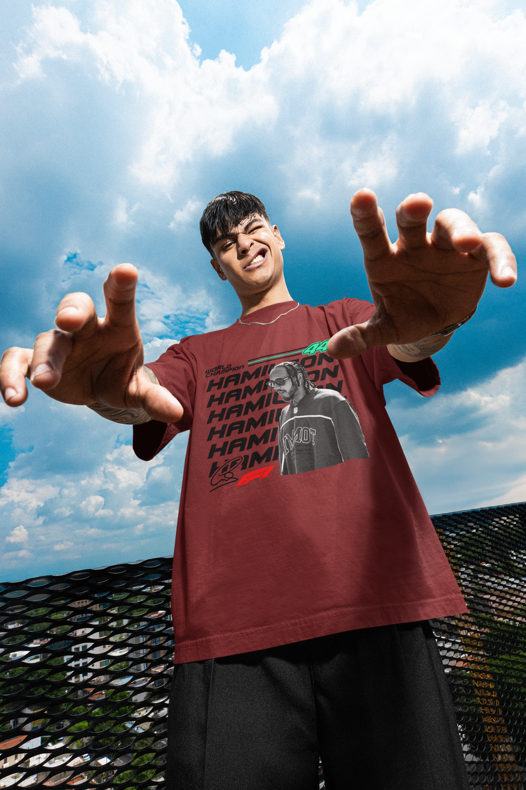 Hamilton 44 Unisex Terry Oversized Tee