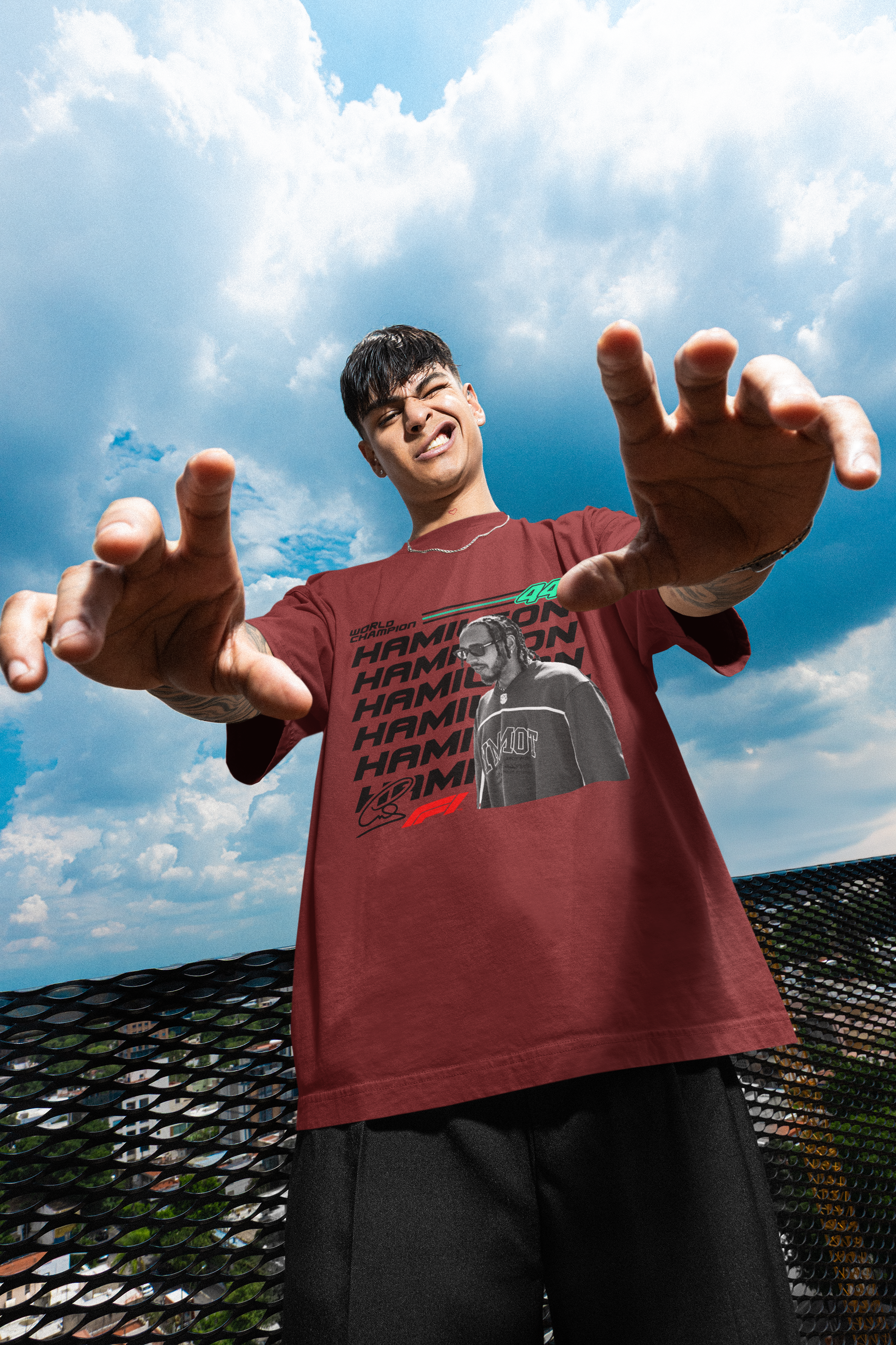 Hamilton 44 Unisex Terry Oversized Tee