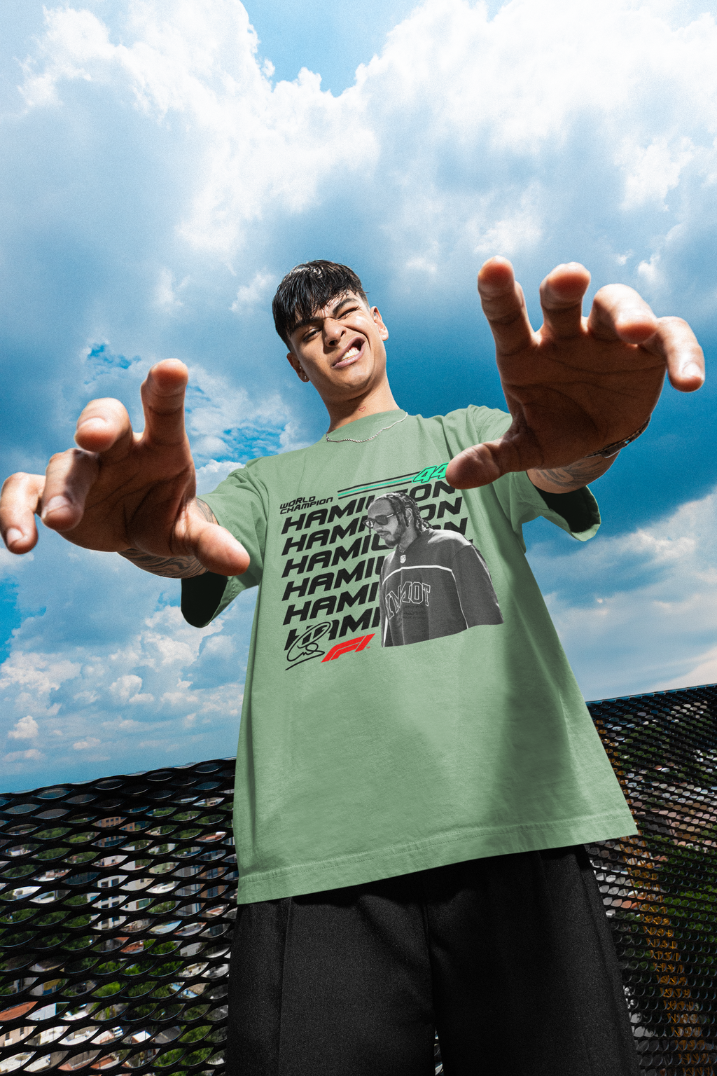 Hamilton 44 Unisex Terry Oversized Tee