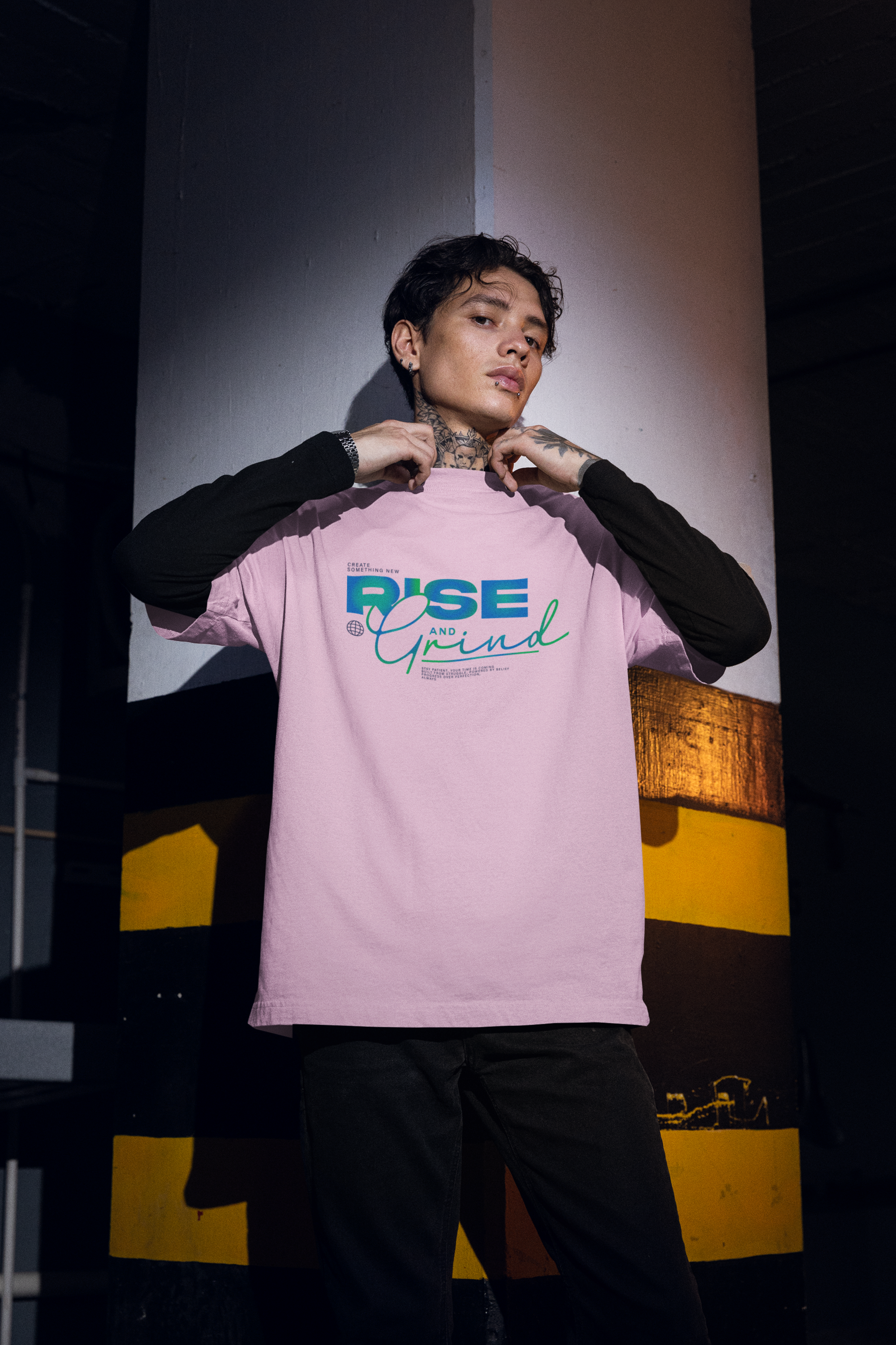Rise and Grind Unisex Oversized Classic T-Shirt