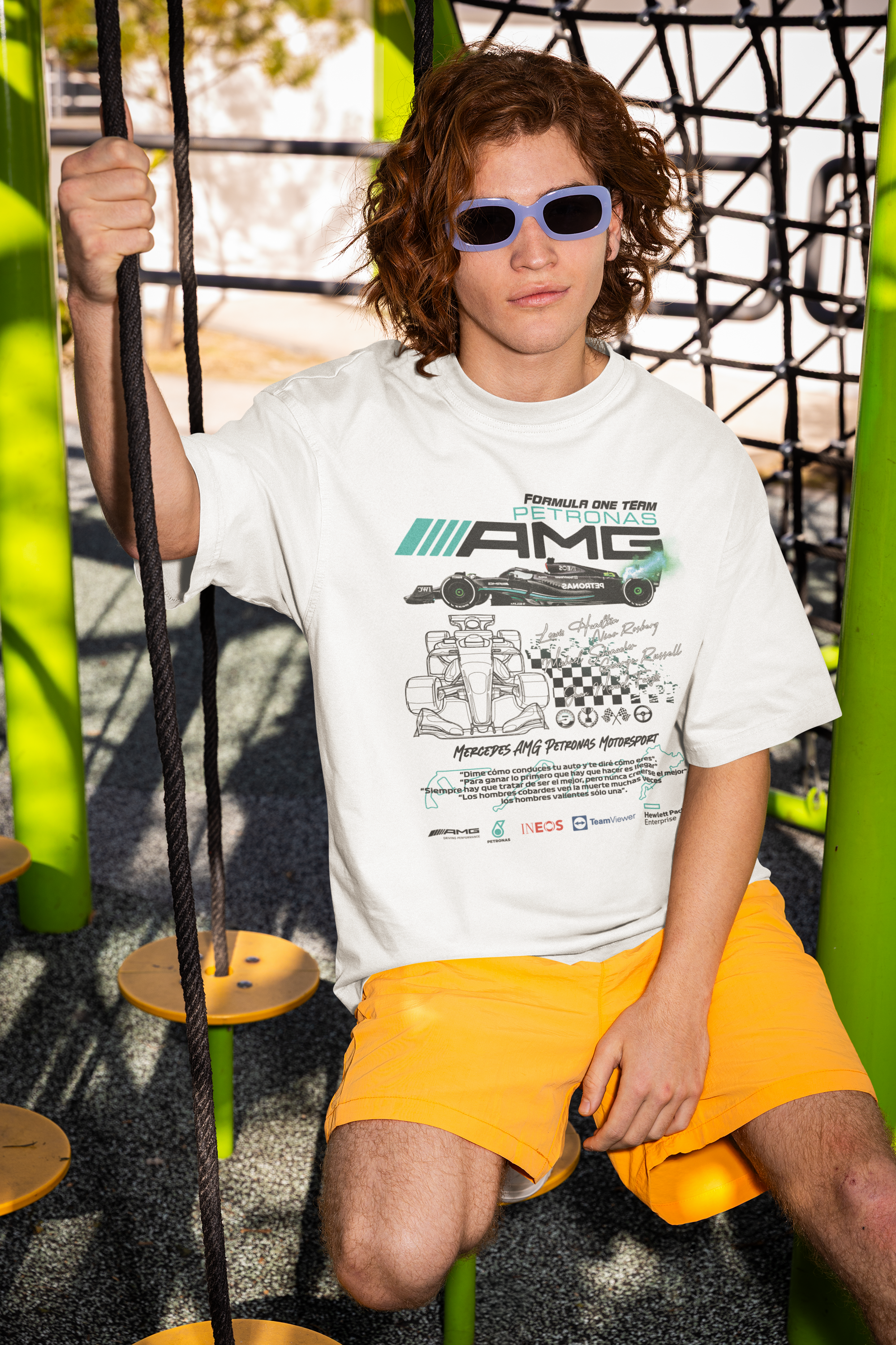 F1 AMG Unisex Terry Oversized Tee