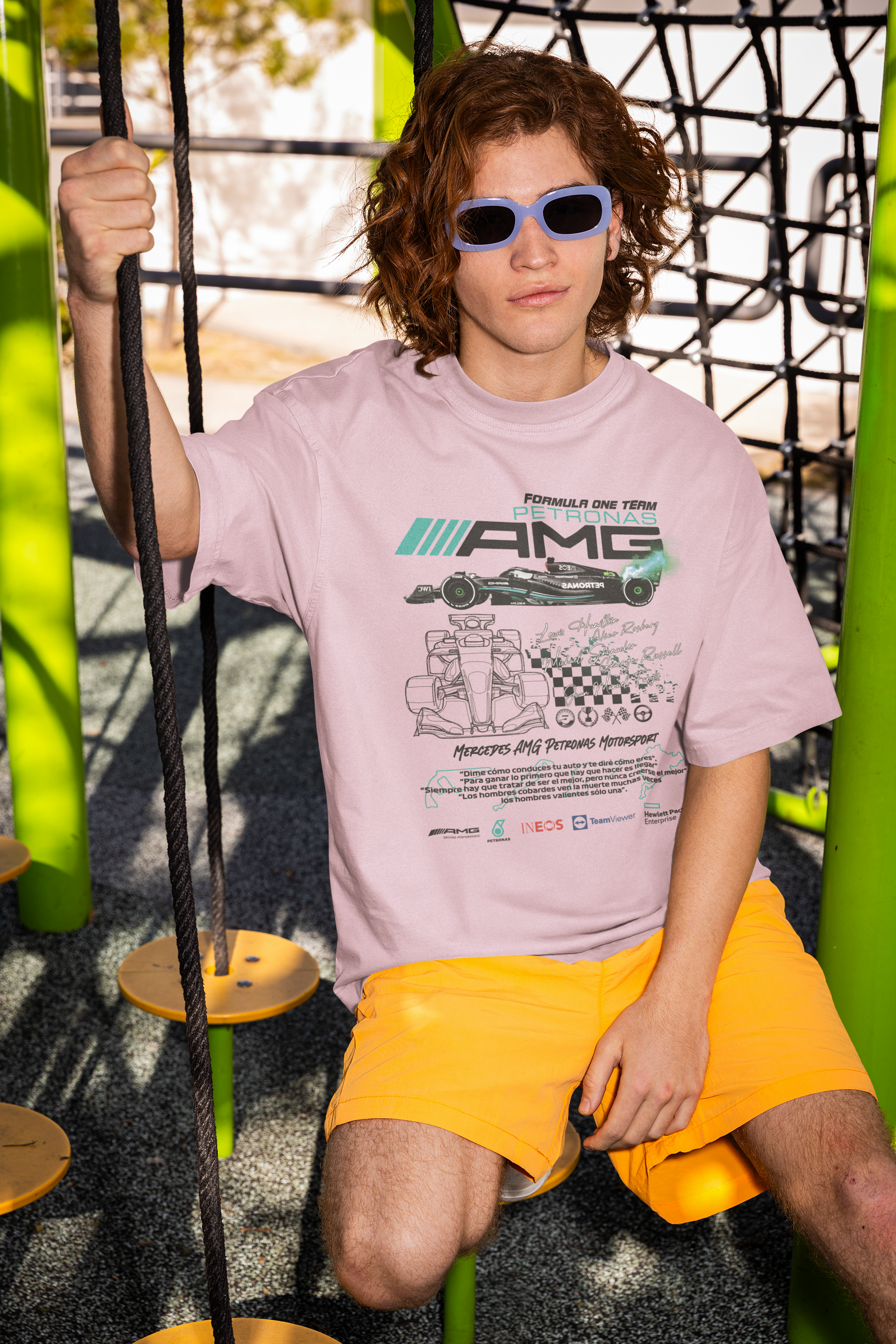 F1 AMG Unisex Terry Oversized Tee