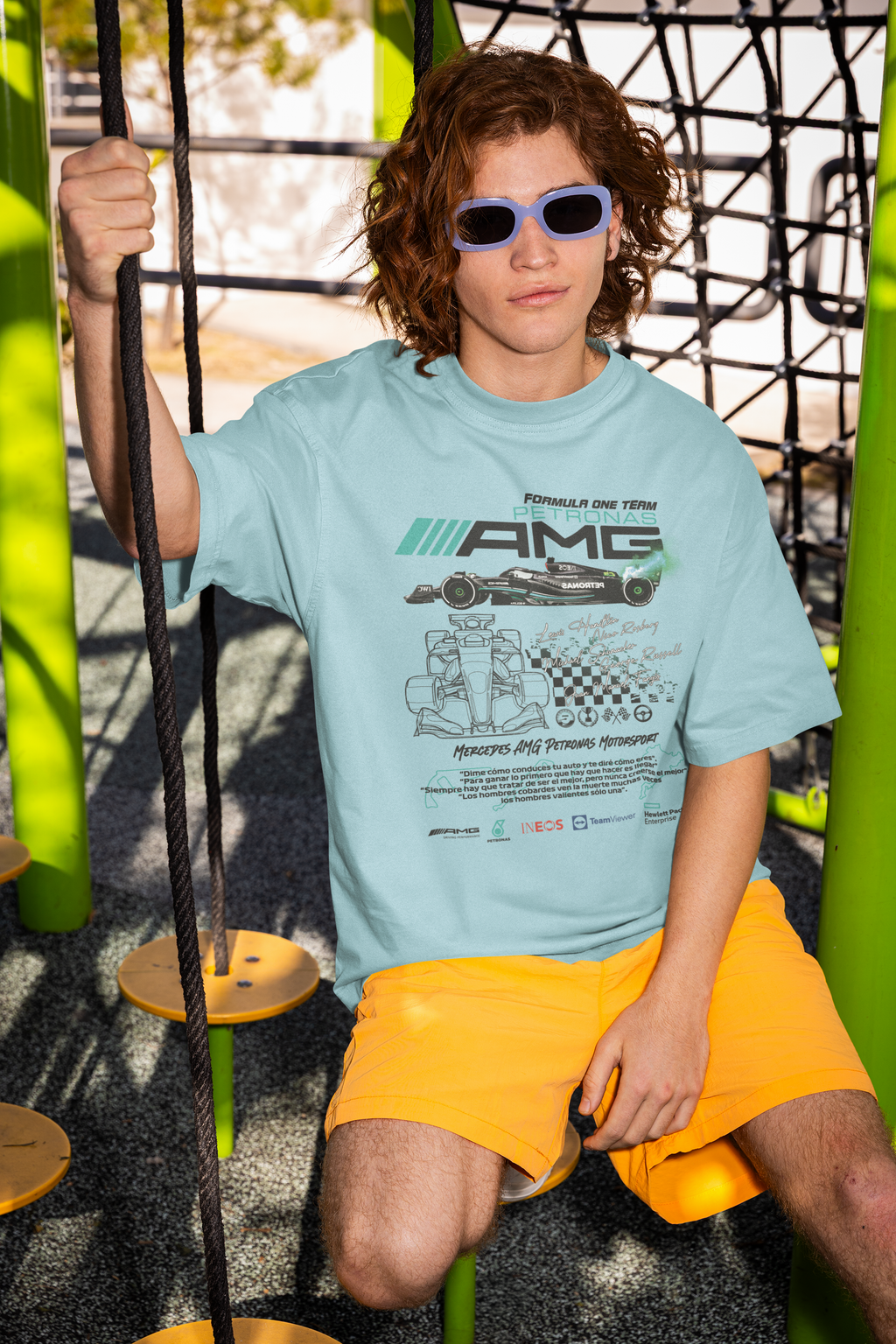 F1 AMG Unisex Terry Oversized Tee