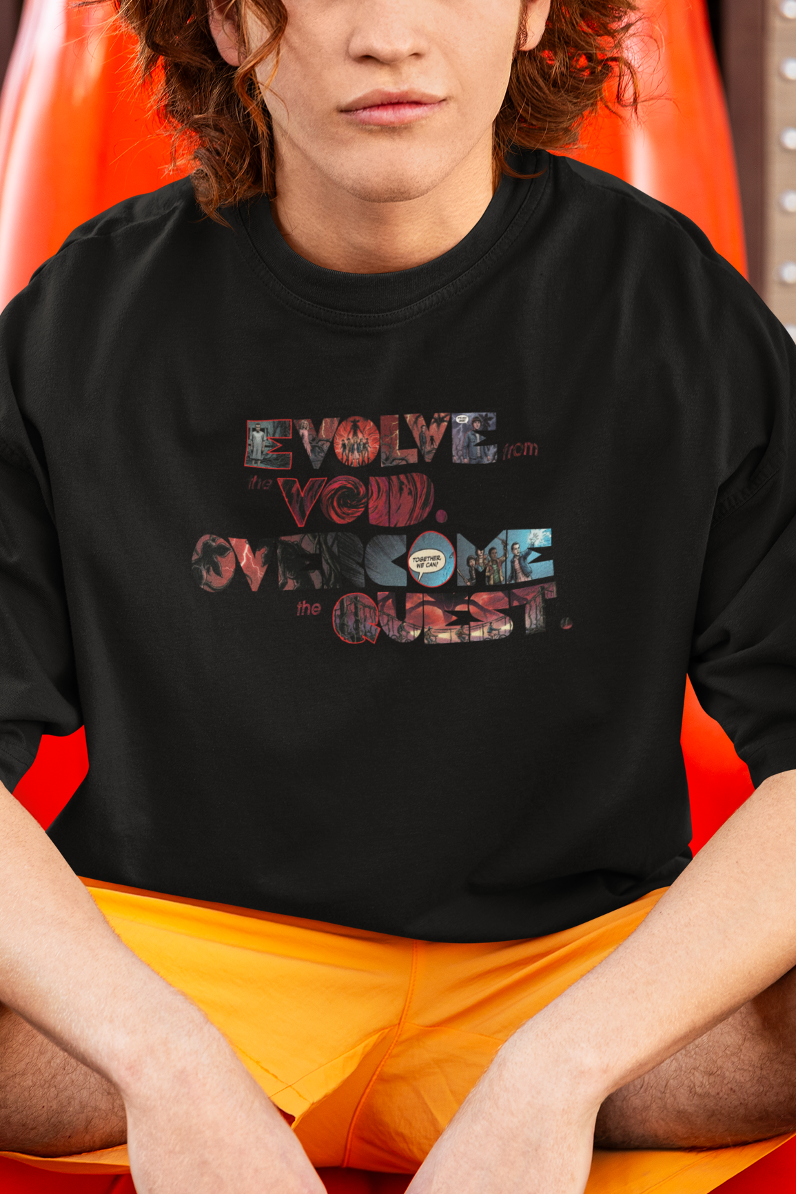 Evolve from the Void Unisex Terry Oversized Tee