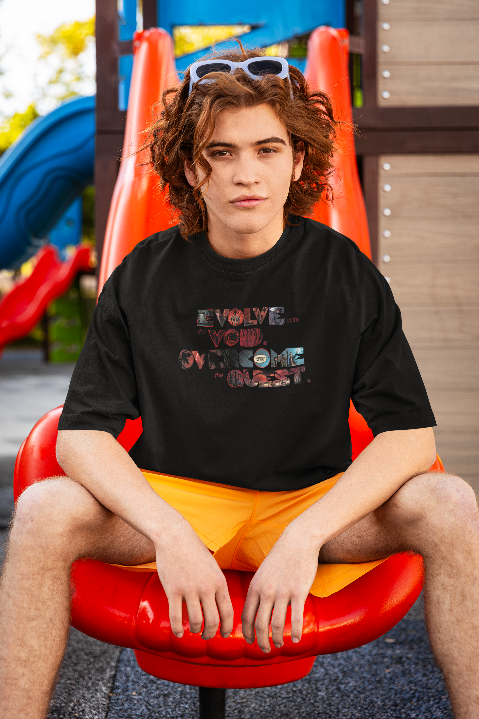 Evolve from the Void Unisex Terry Oversized Tee