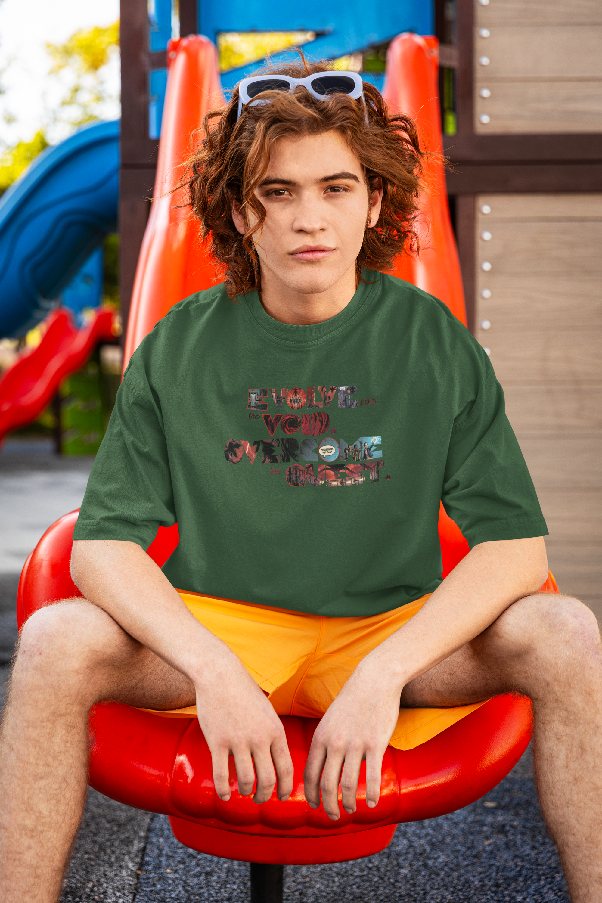 Evolve from the Void Unisex Terry Oversized Tee