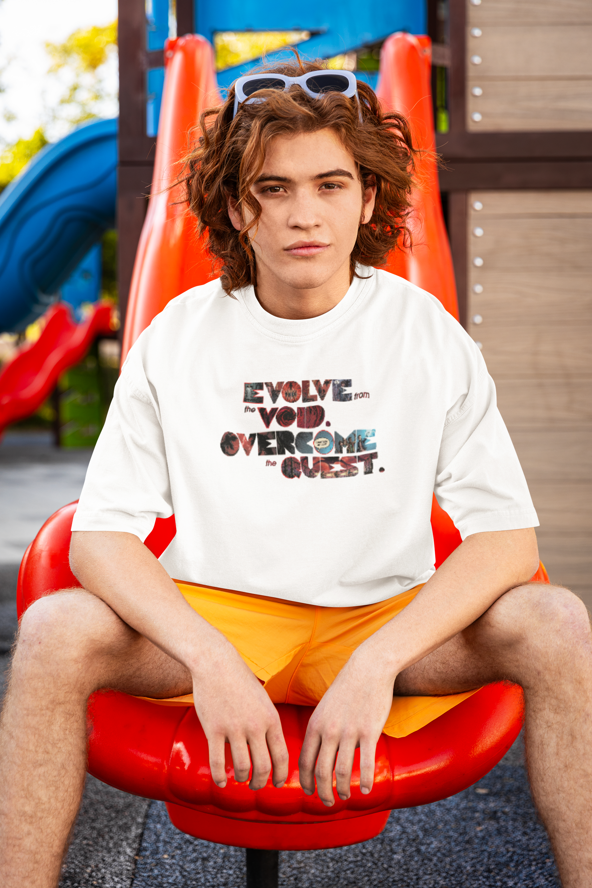 Evolve from the Void Unisex Terry Oversized Tee