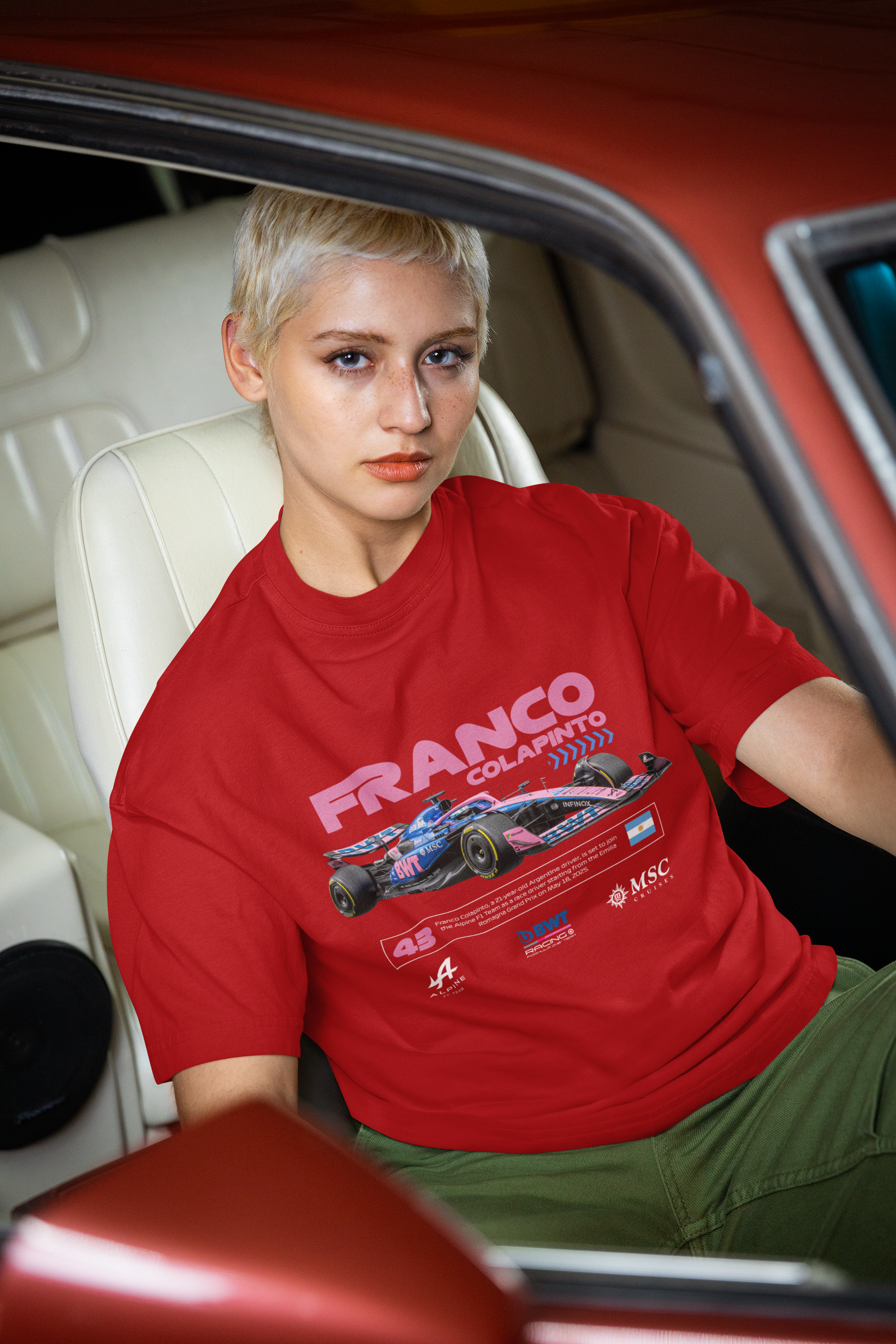 Franco Unisex Terry Oversized Tee