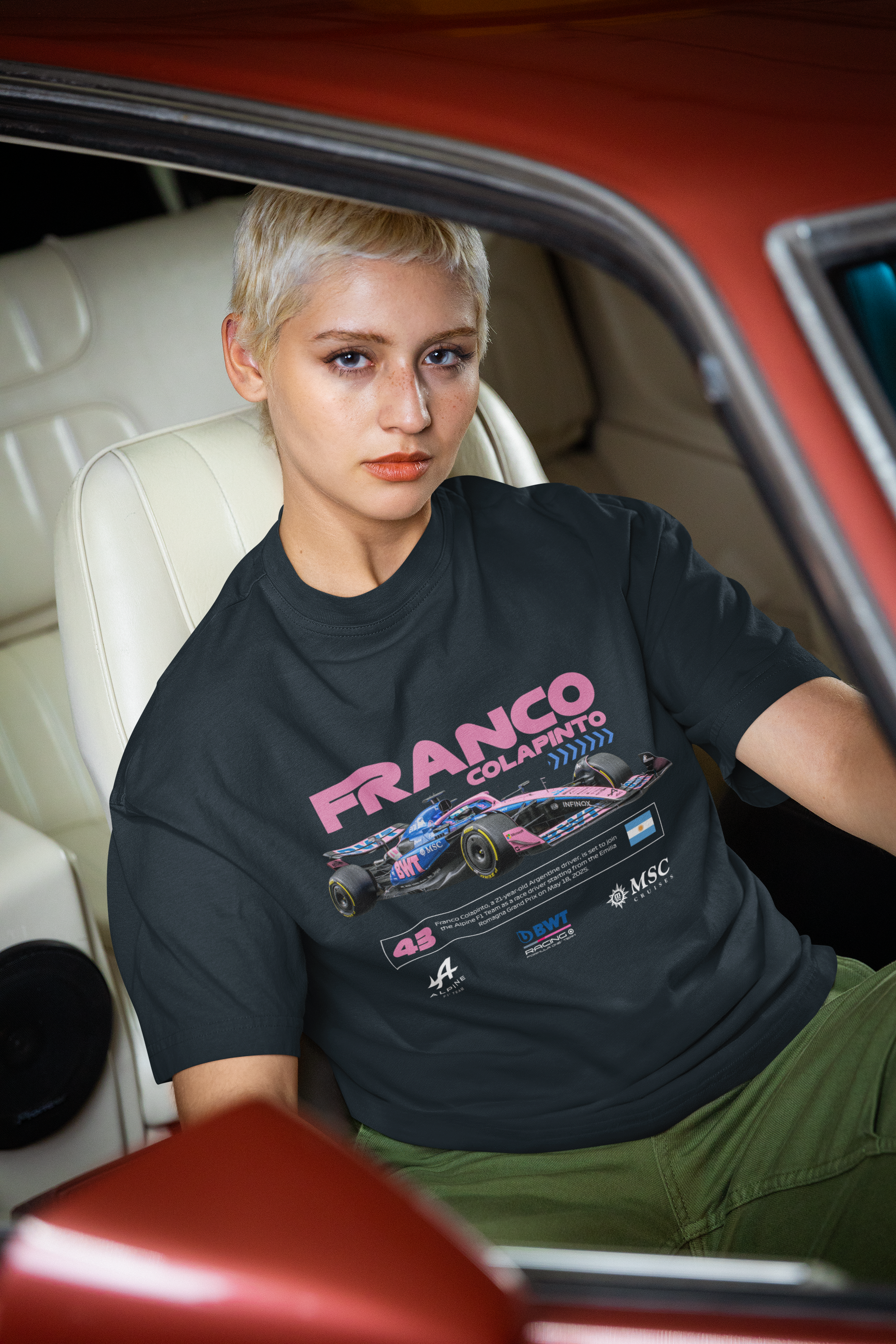 Franco Unisex Terry Oversized Tee
