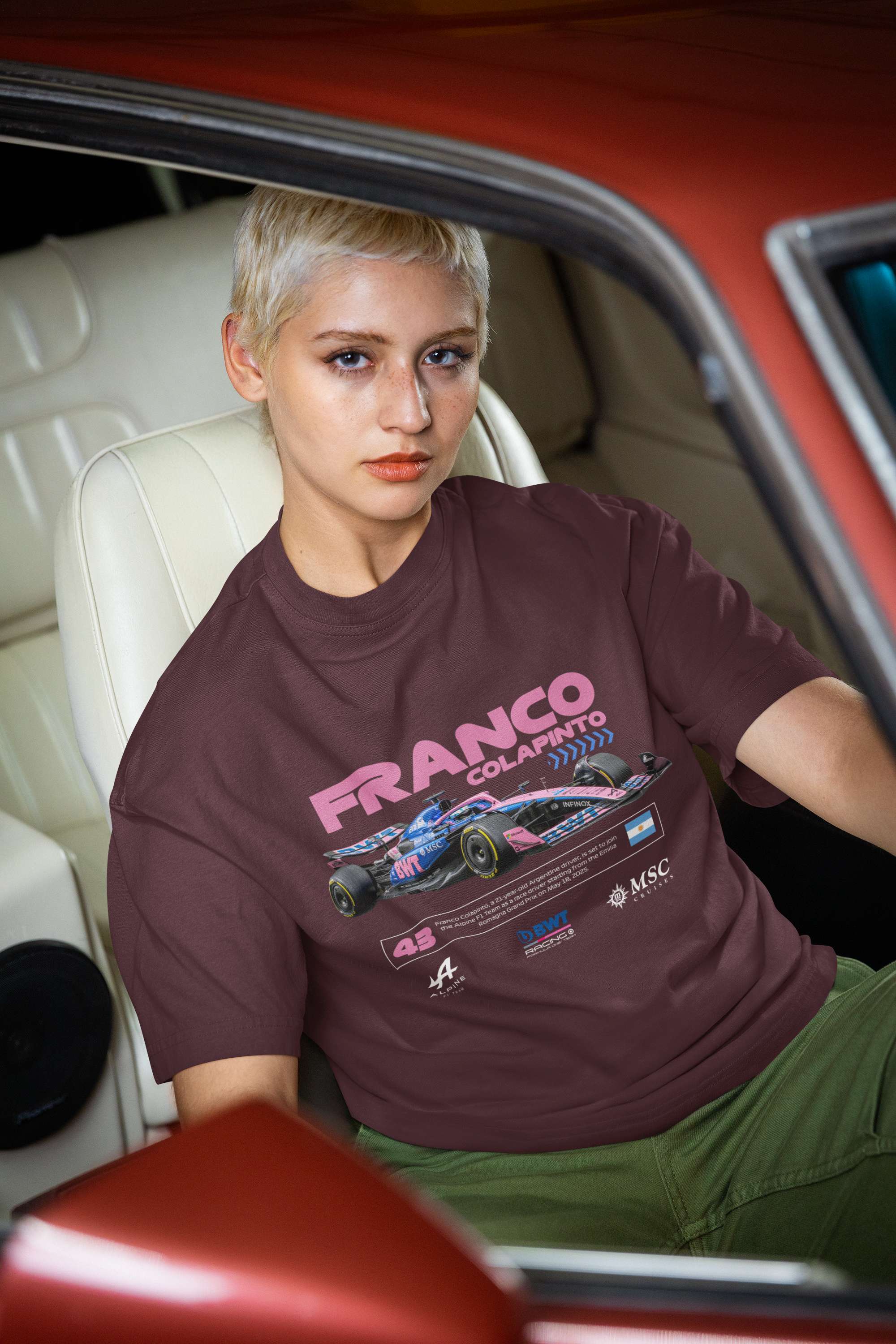 Franco Unisex Terry Oversized Tee