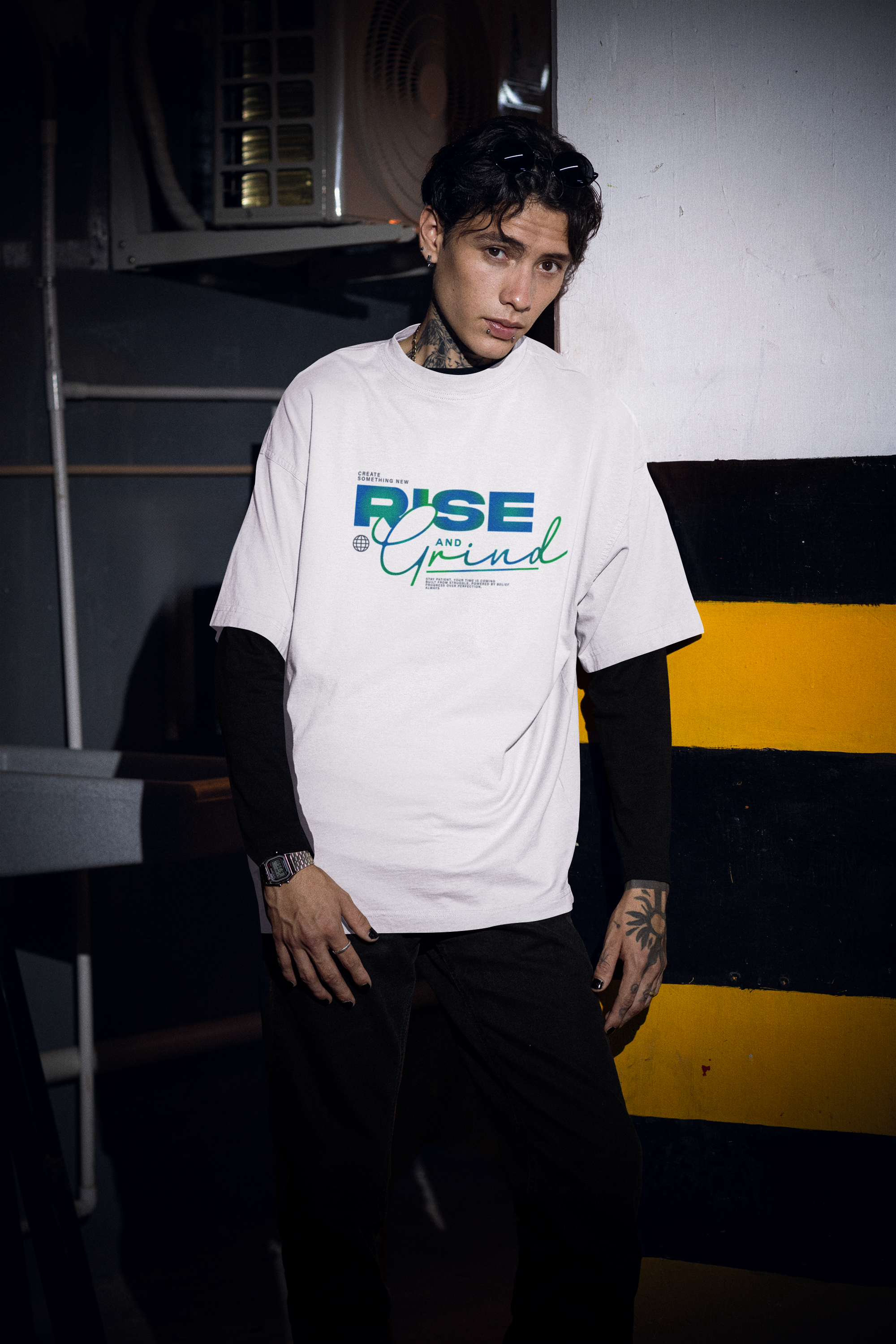 Rise and Grind Unisex Oversized Classic T-Shirt