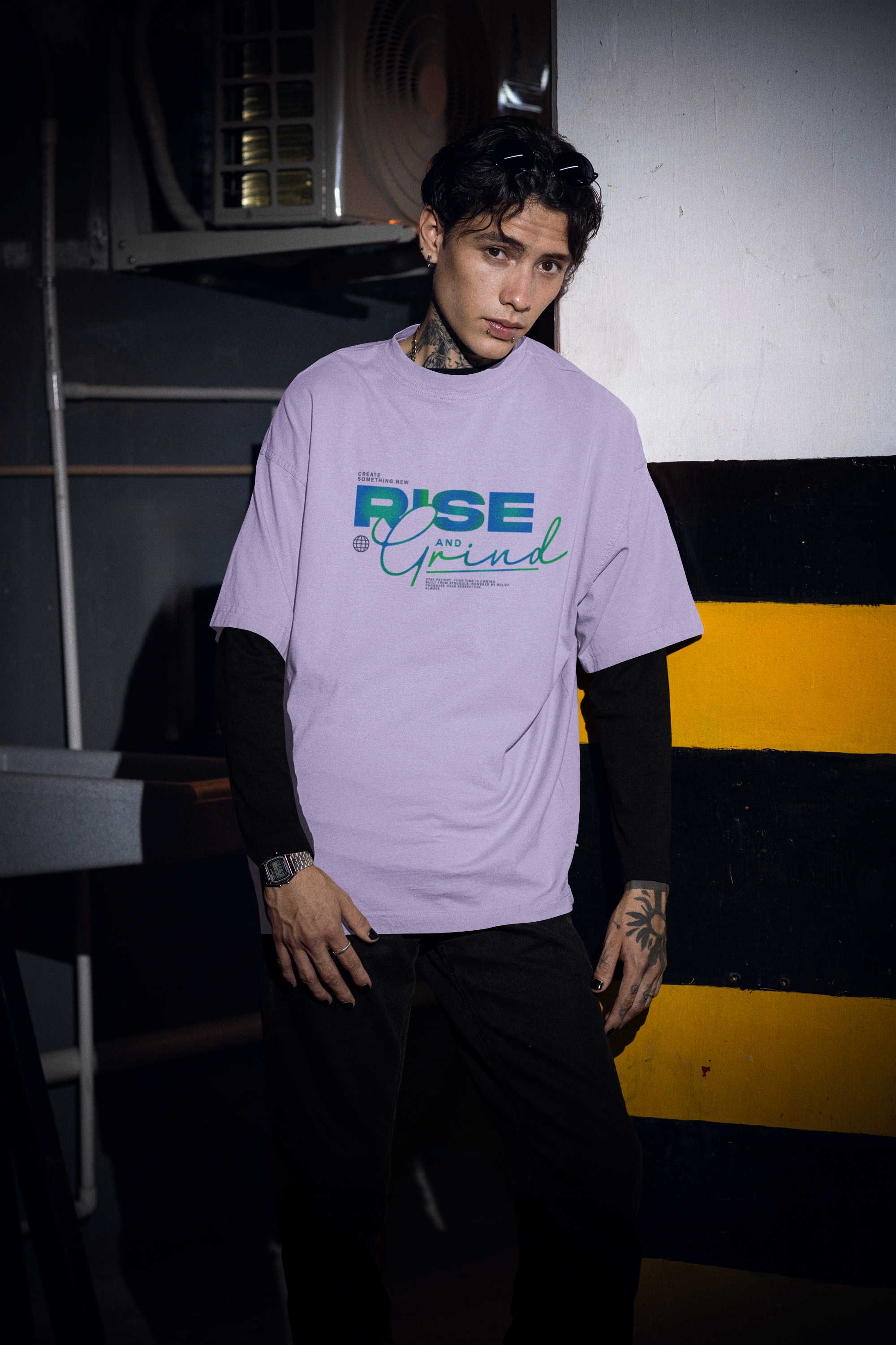 Rise and Grind Unisex Oversized Classic T-Shirt
