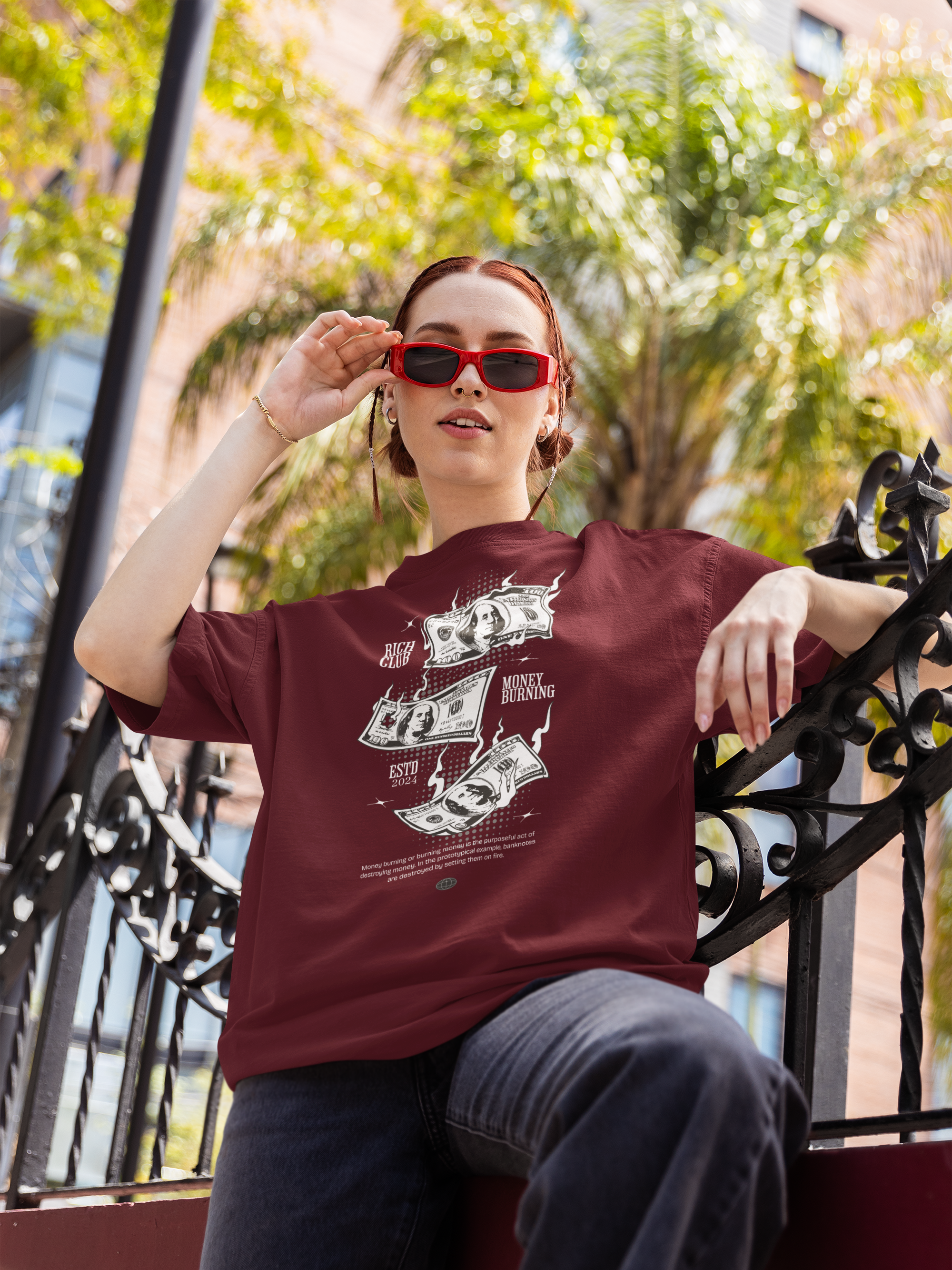 Money Unisex Oversized Classic T-Shirt