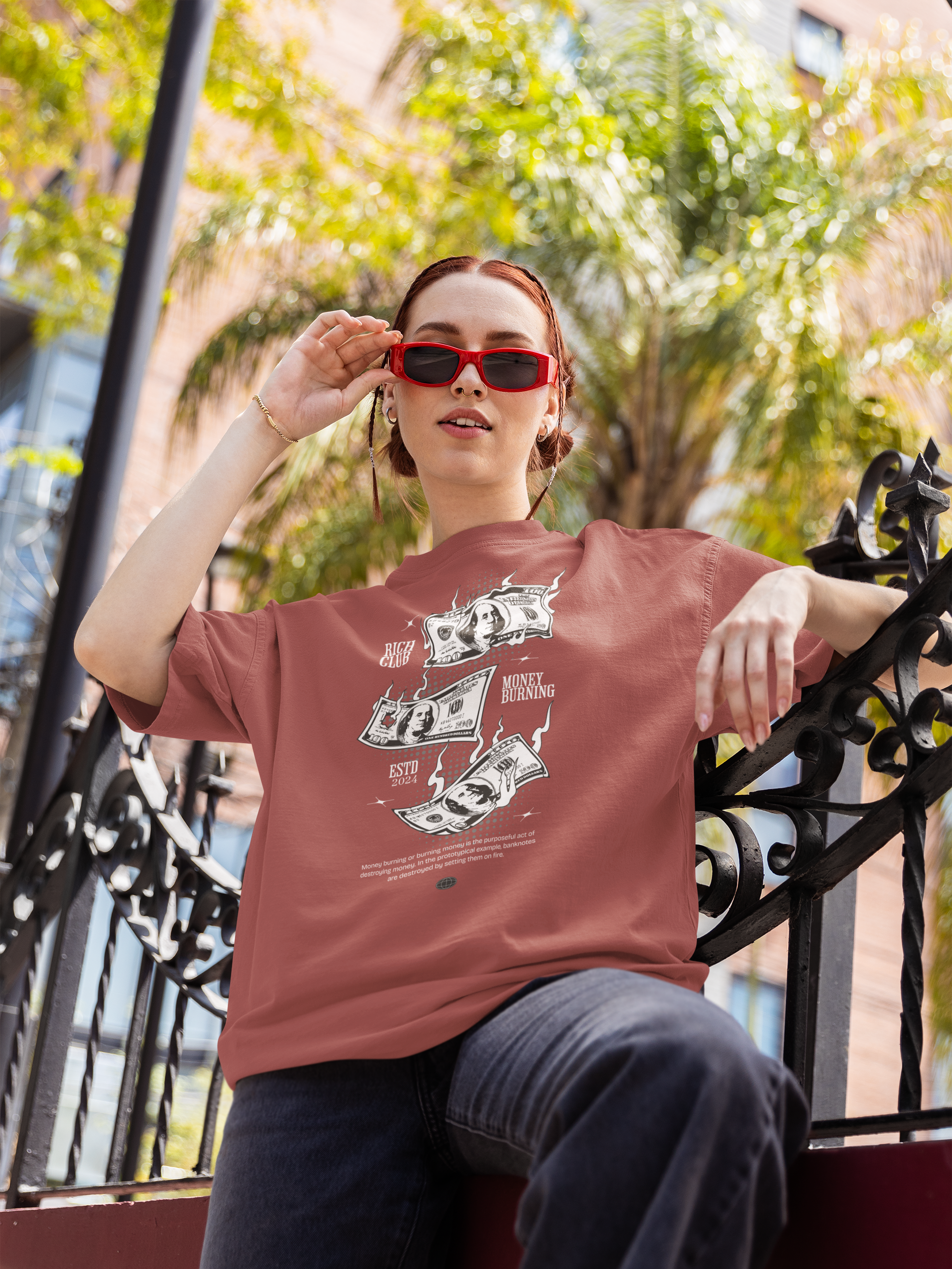 Money Unisex Oversized Classic T-Shirt