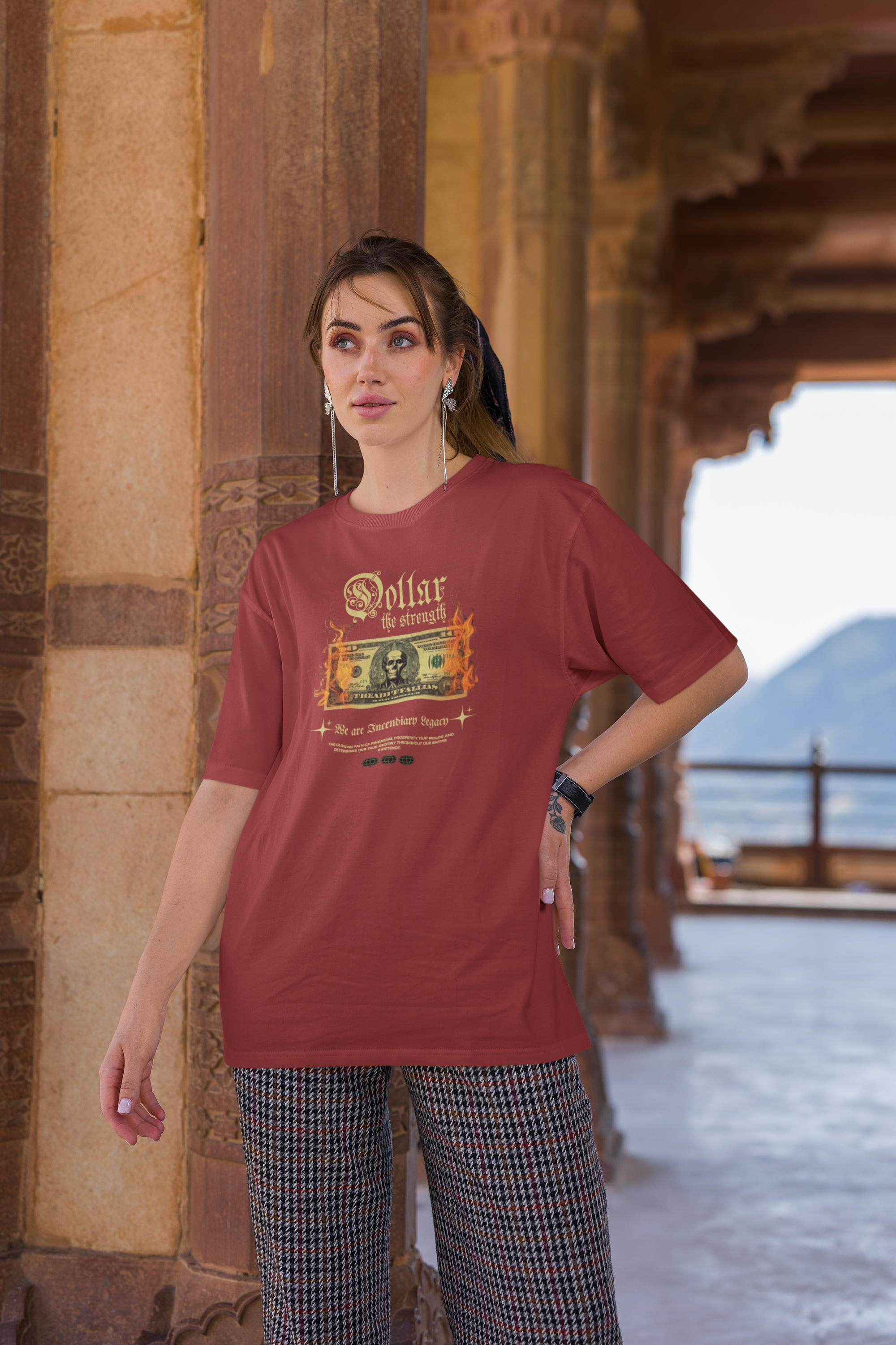 Dollar The Strength Unisex Oversized Classic T-Shirt