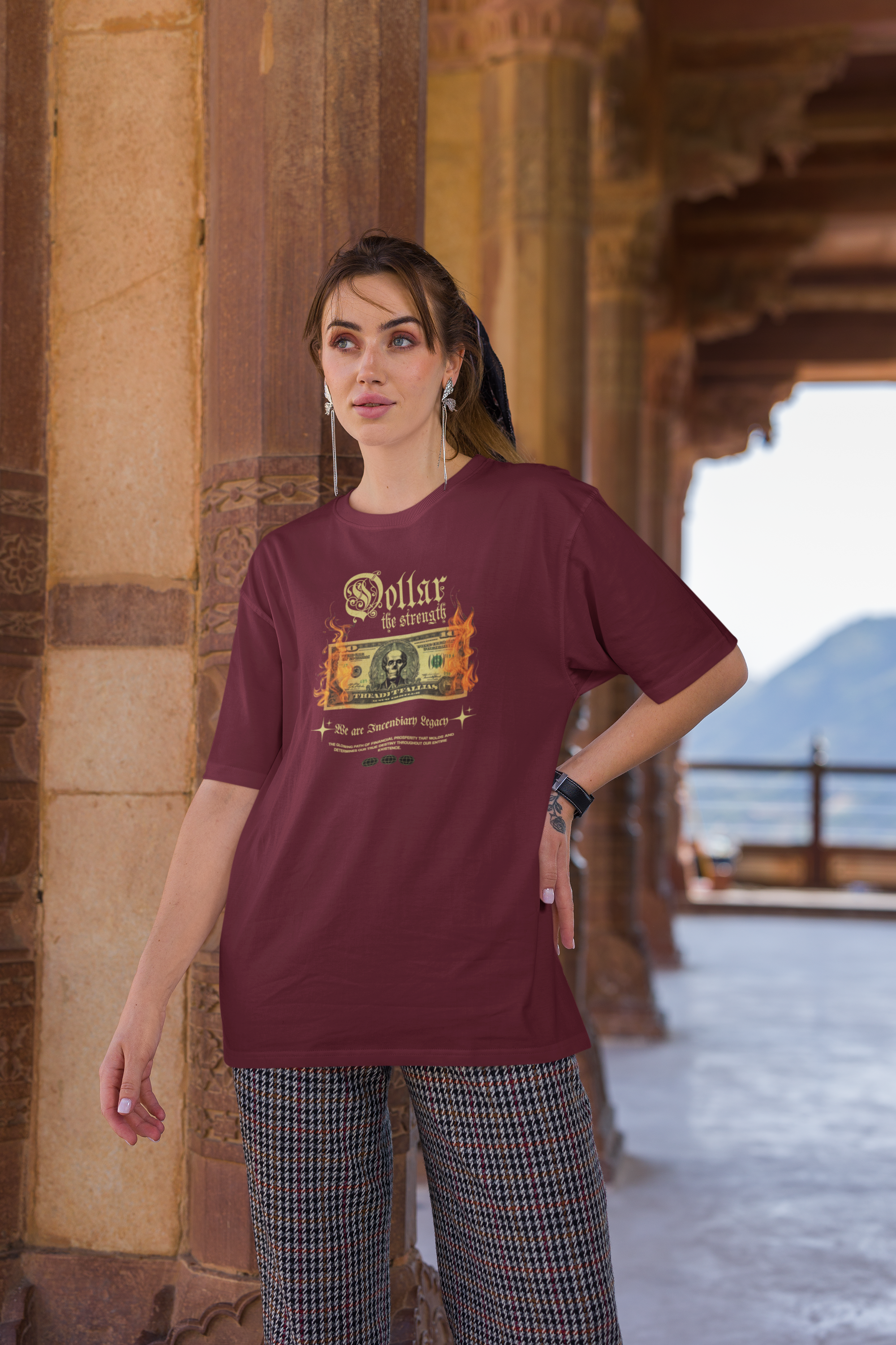 Dollar The Strength Unisex Oversized Classic T-Shirt