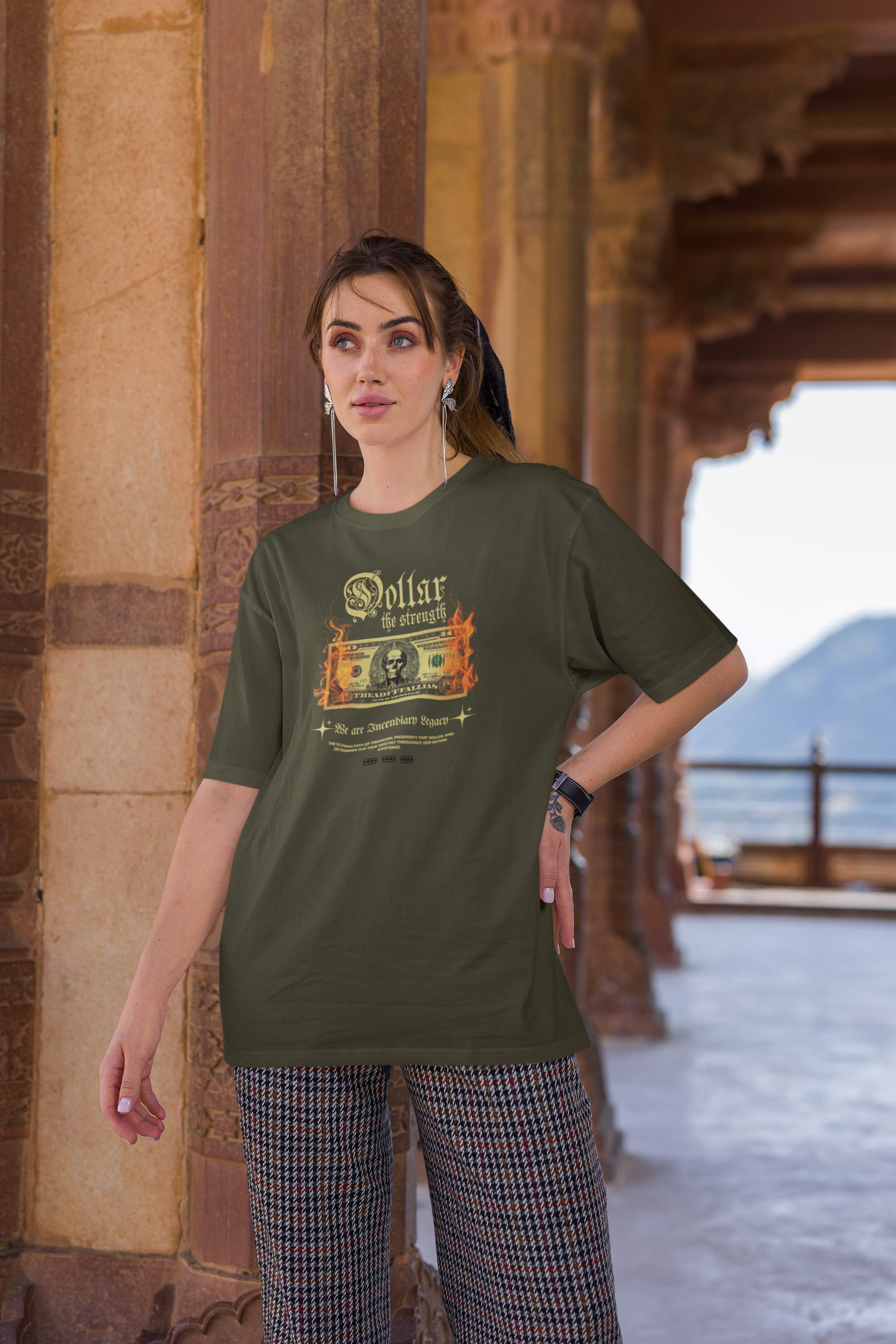 Dollar The Strength Unisex Oversized Classic T-Shirt