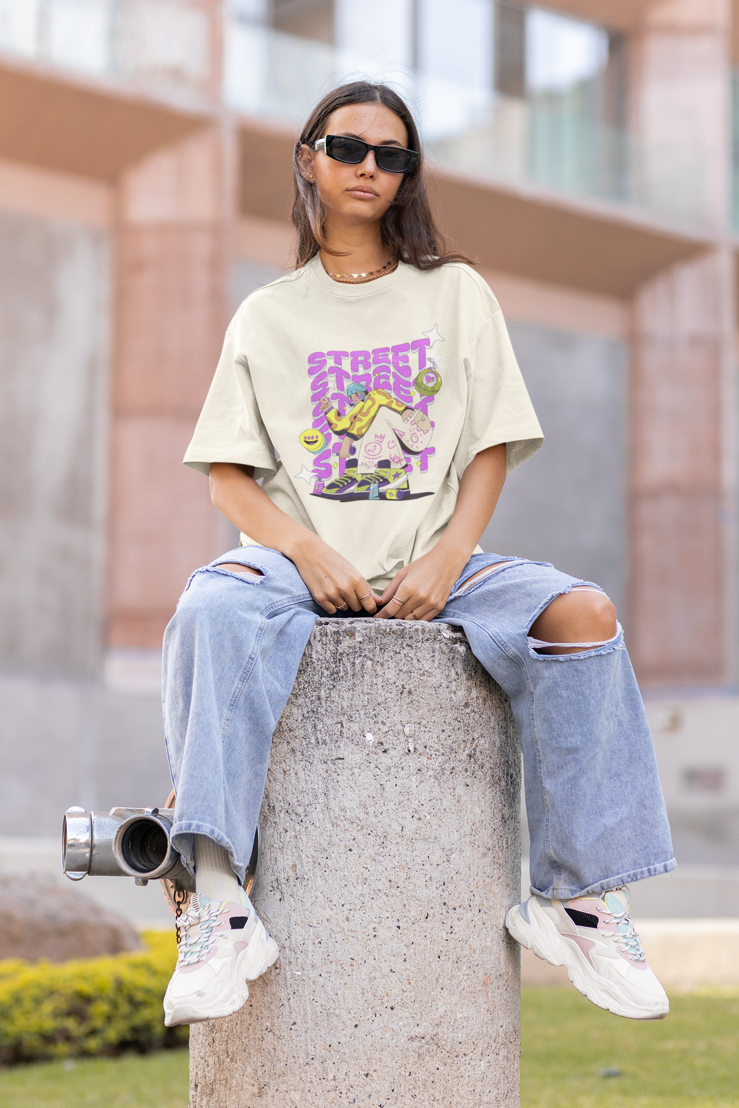 Street Unisex Terry Oversized Tee