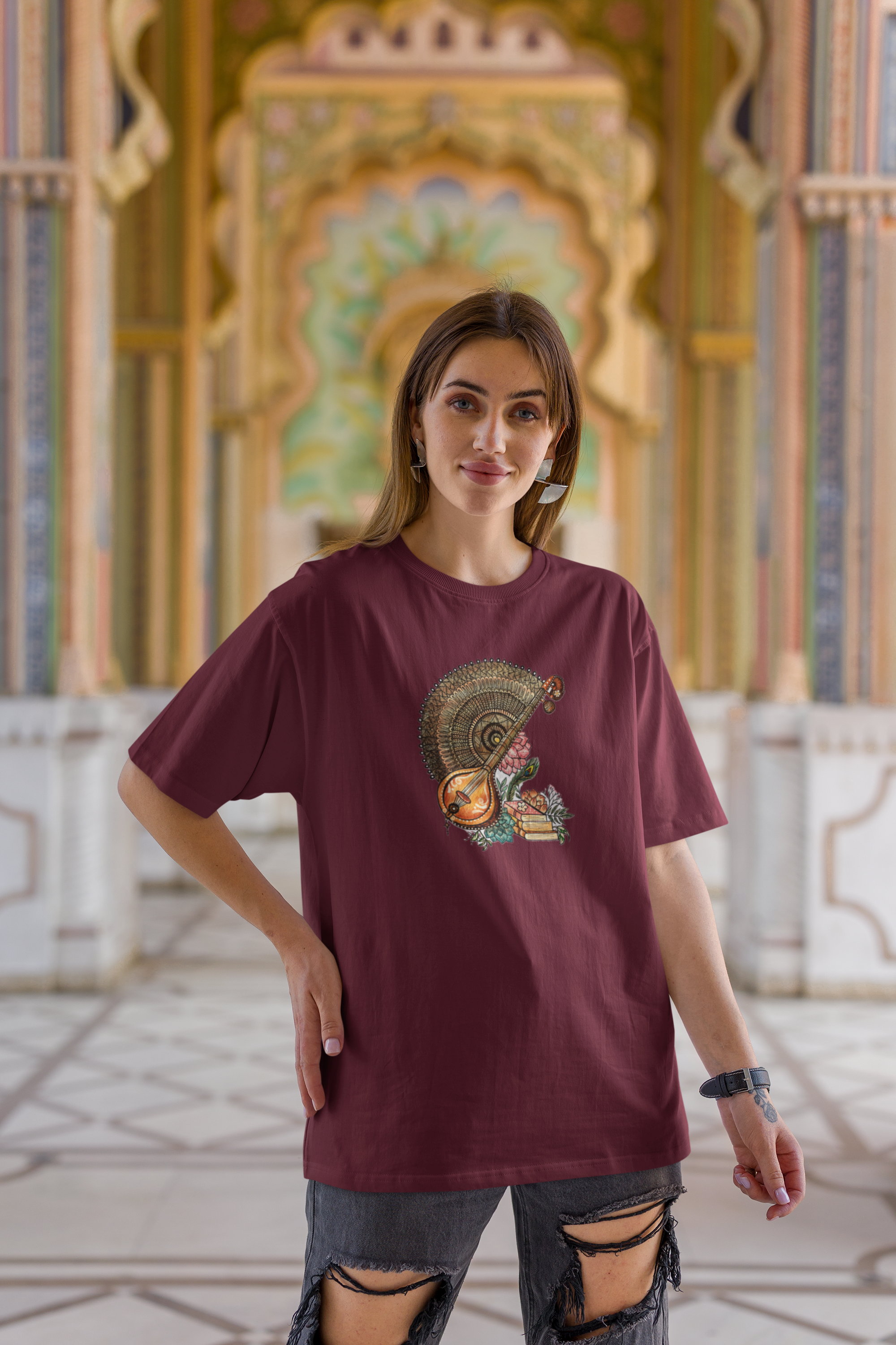 Veena Unisex Terry Oversized Tee