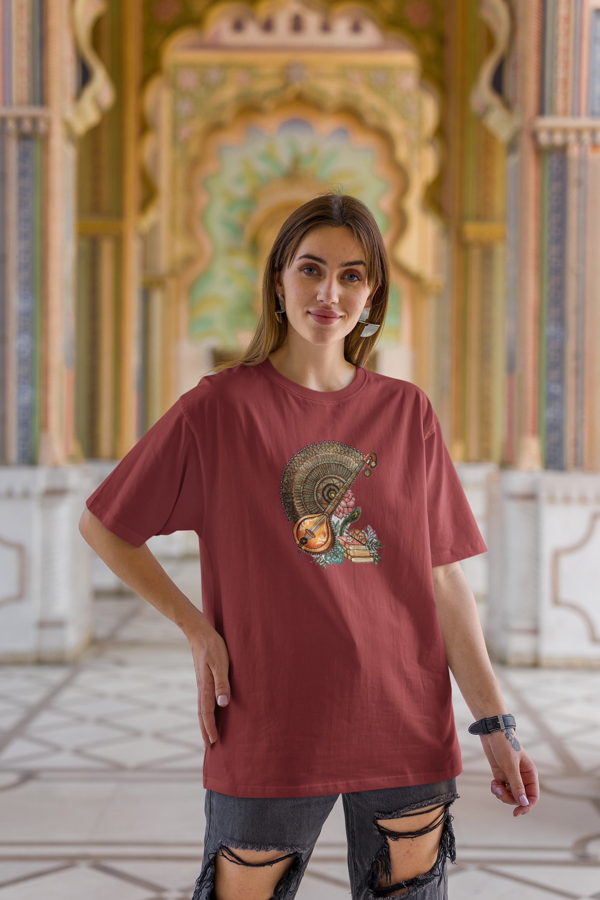 Veena Unisex Terry Oversized Tee