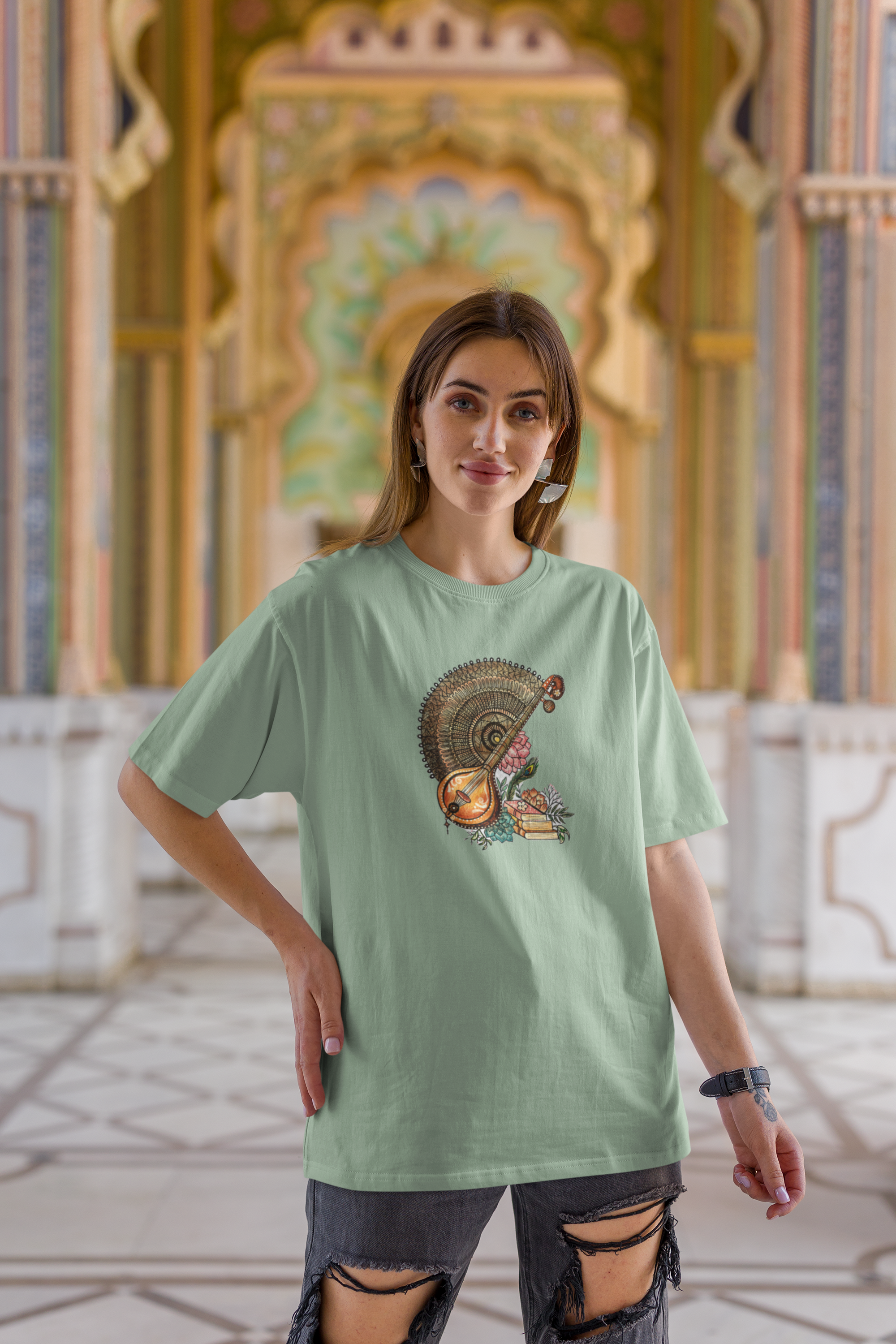 Veena Unisex Terry Oversized Tee