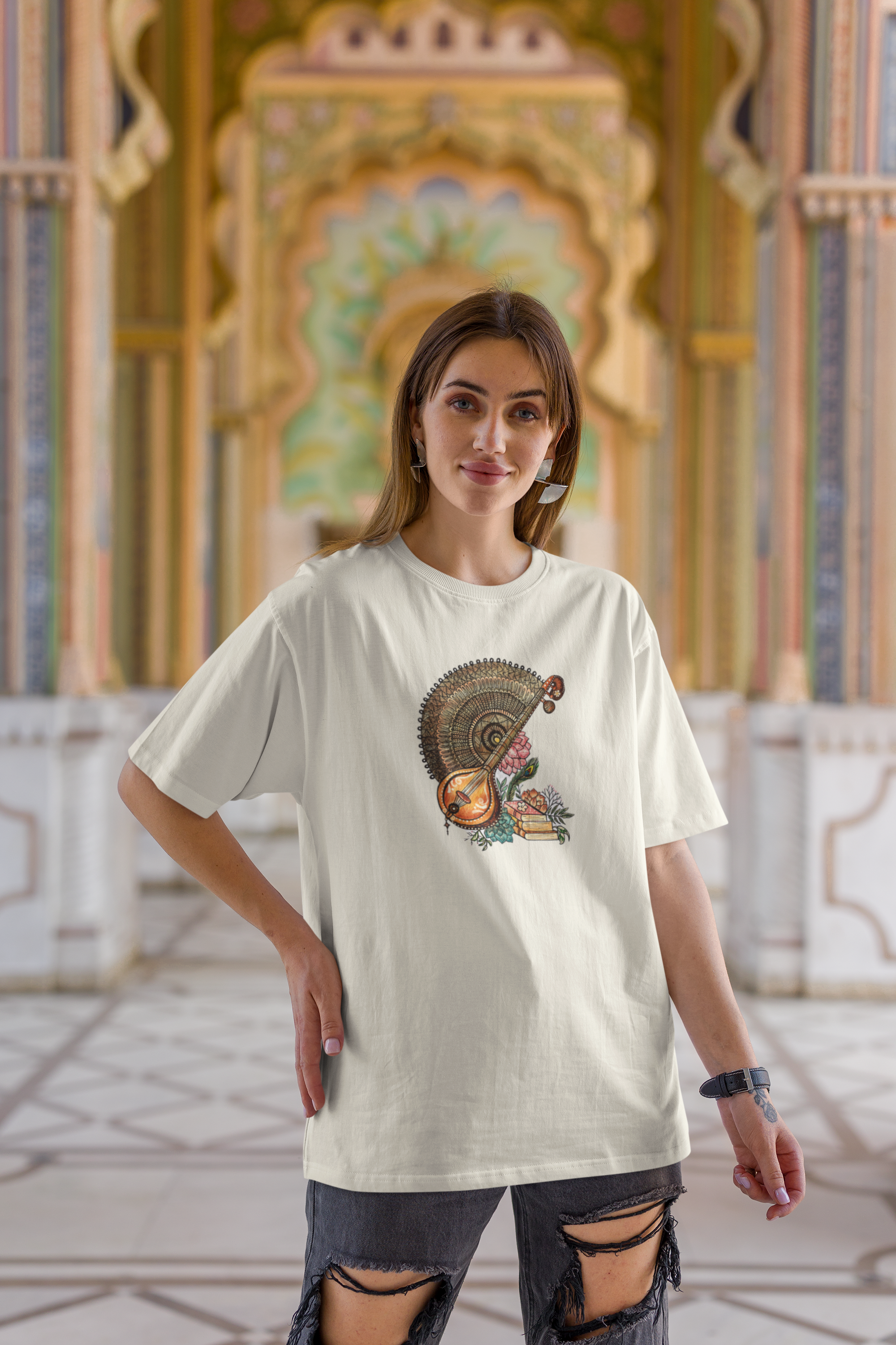 Veena Unisex Terry Oversized Tee