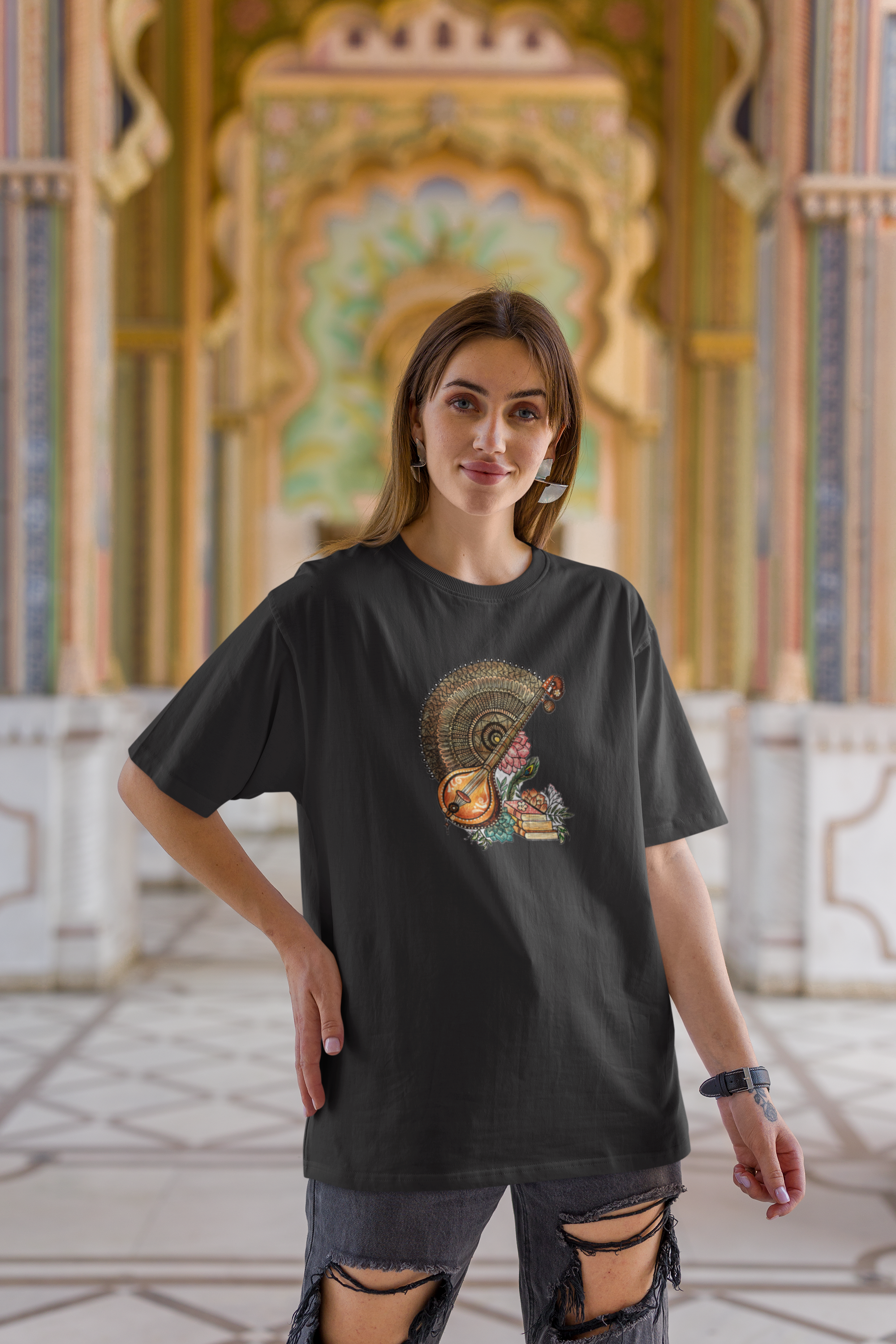 Veena Unisex Terry Oversized Tee