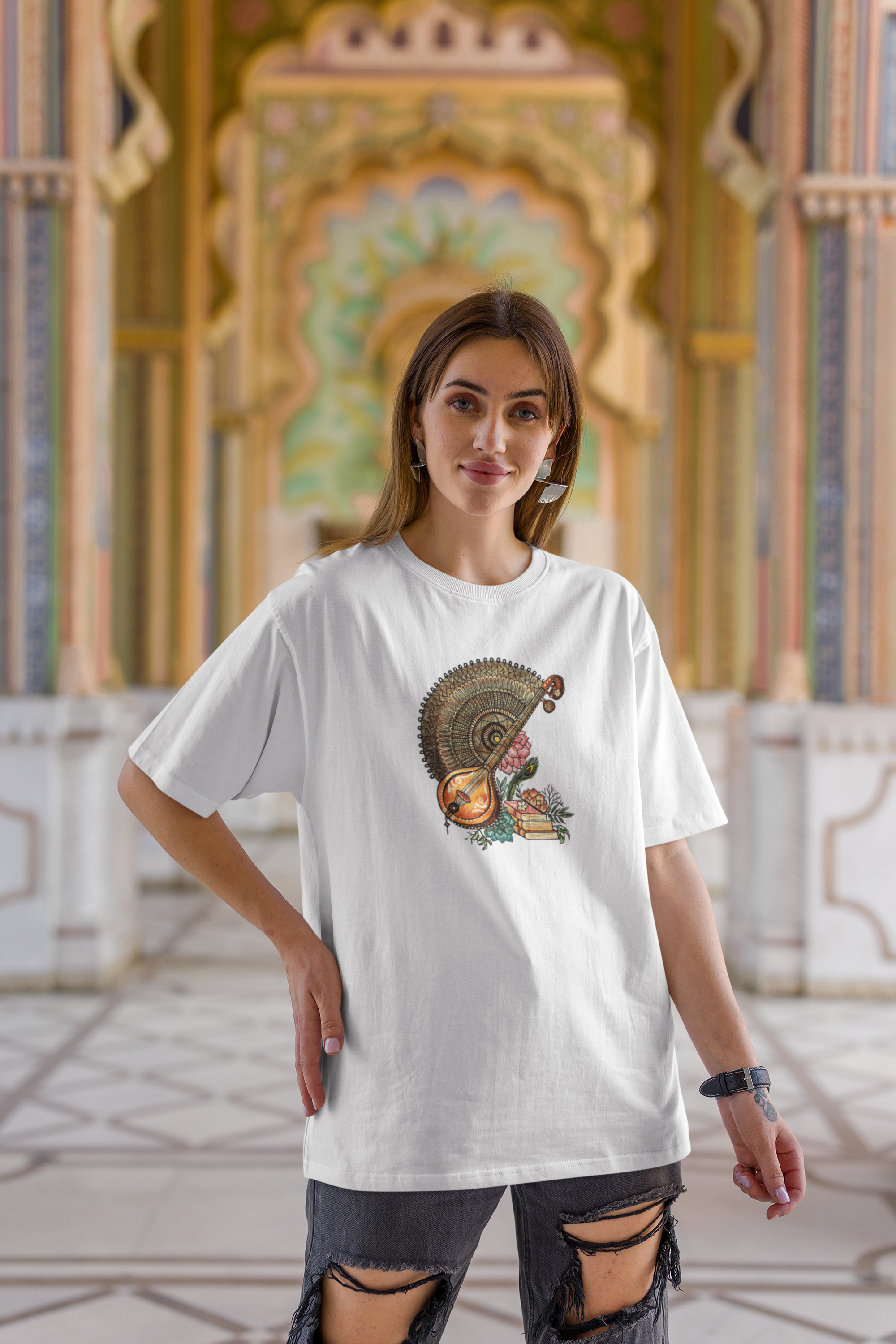 Veena Unisex Terry Oversized Tee
