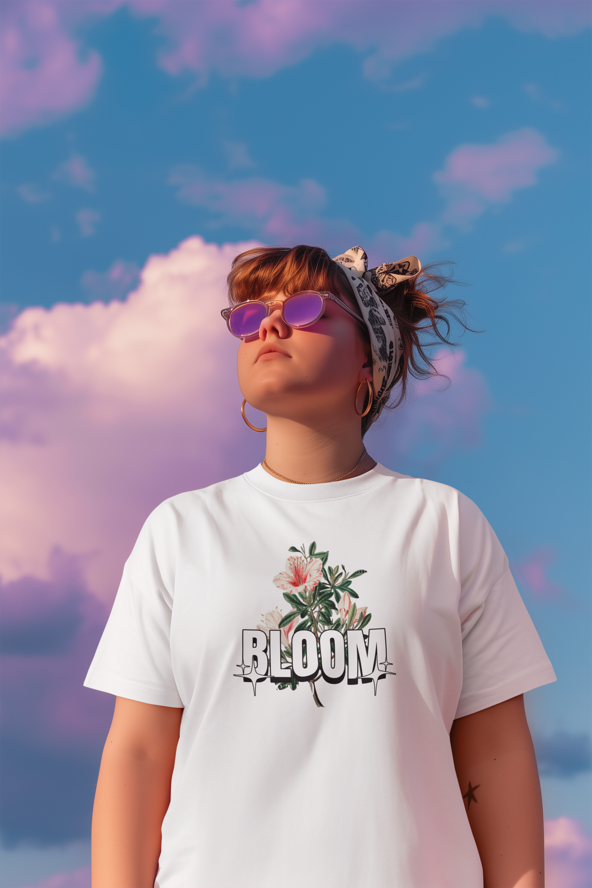 Bloom Stronger Women Terry Oversized Tee