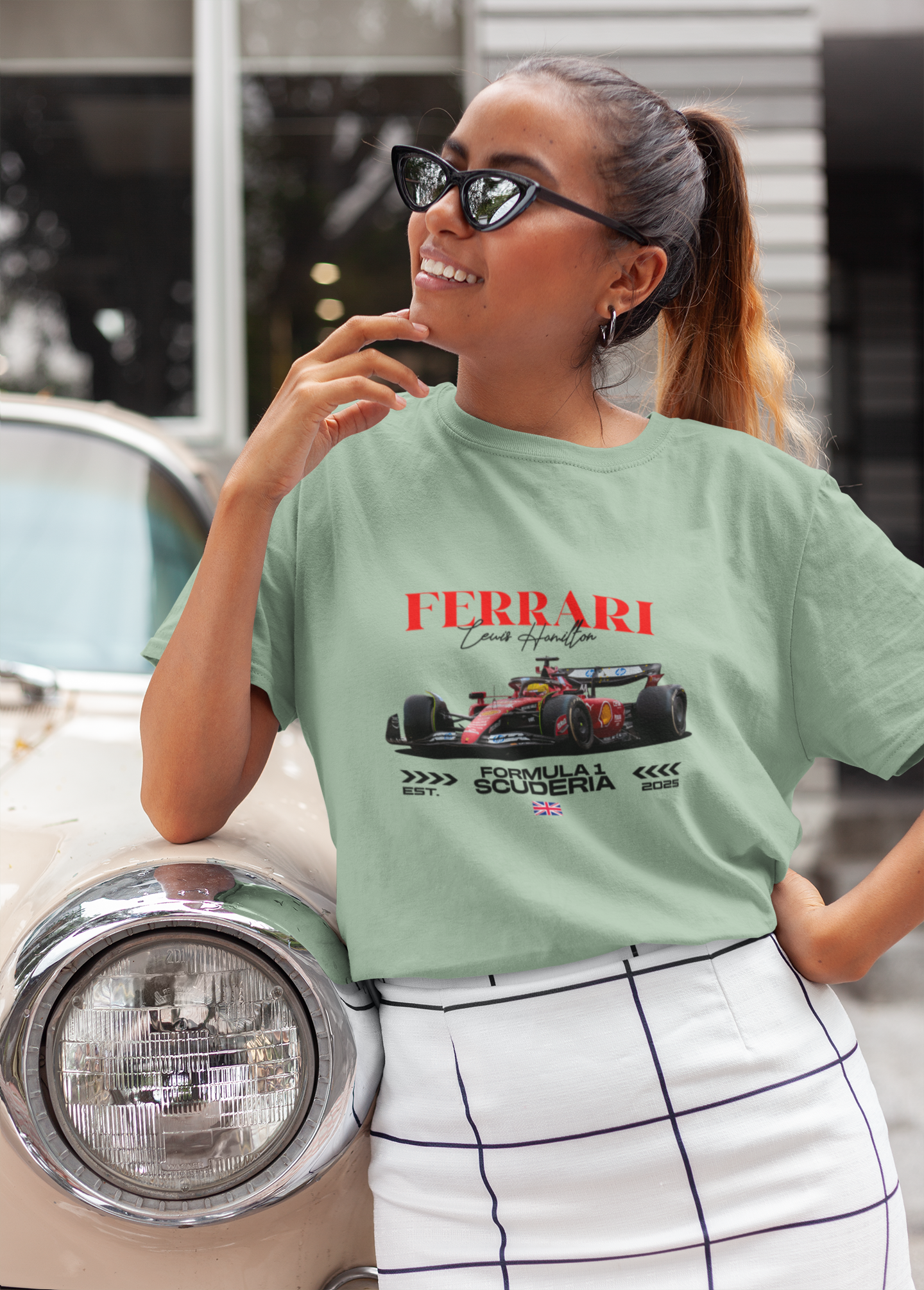 F1 Ferrari Unisex Terry Oversized Tee