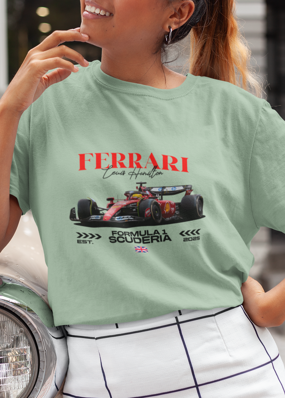 F1 Ferrari Unisex Terry Oversized Tee