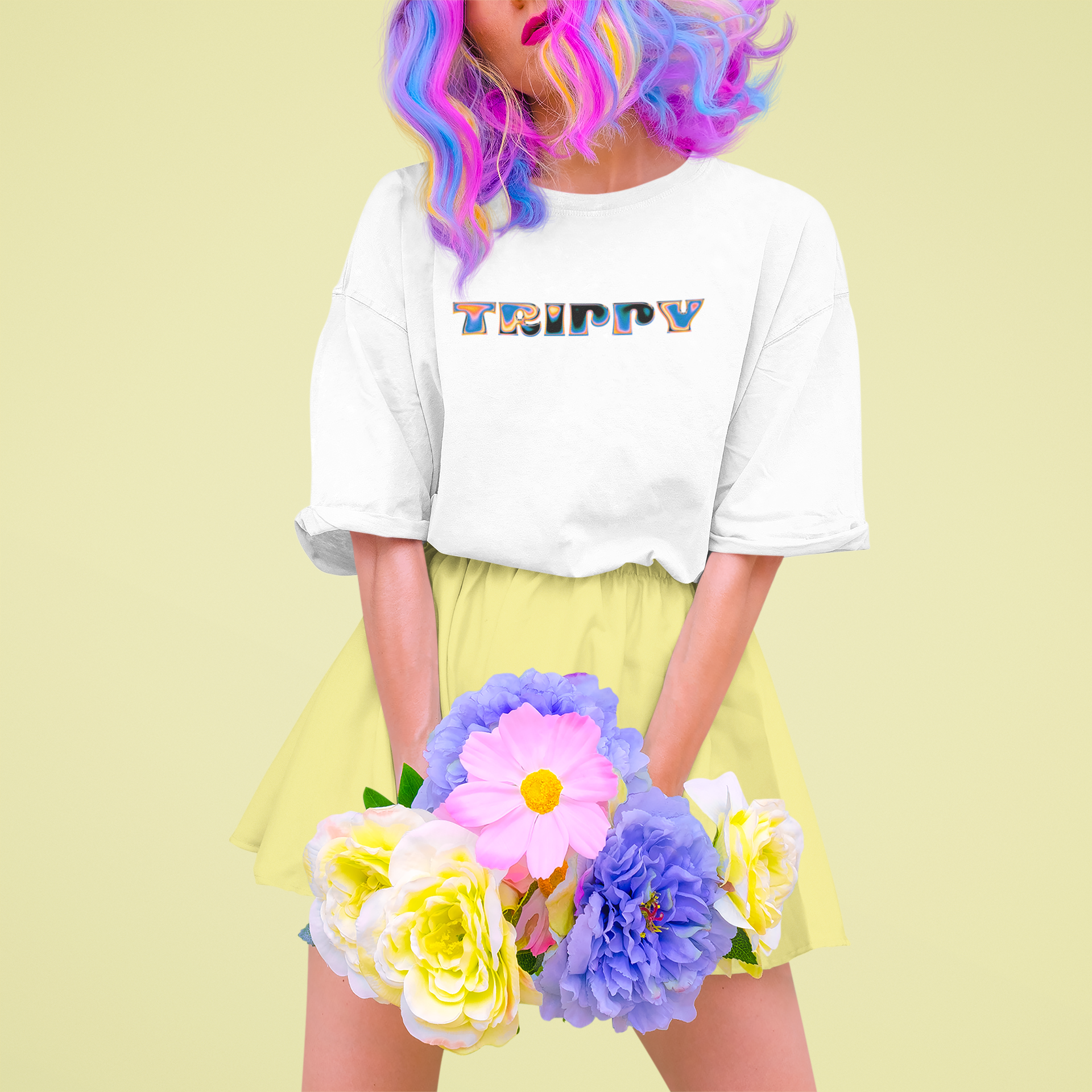 Trippy Unisex Terry Oversized Tee