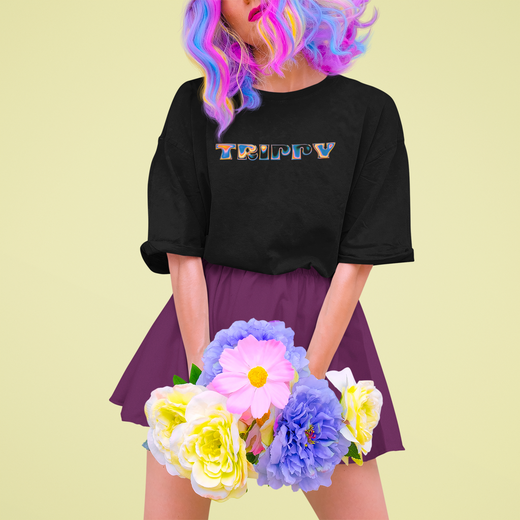 Trippy Unisex Terry Oversized Tee